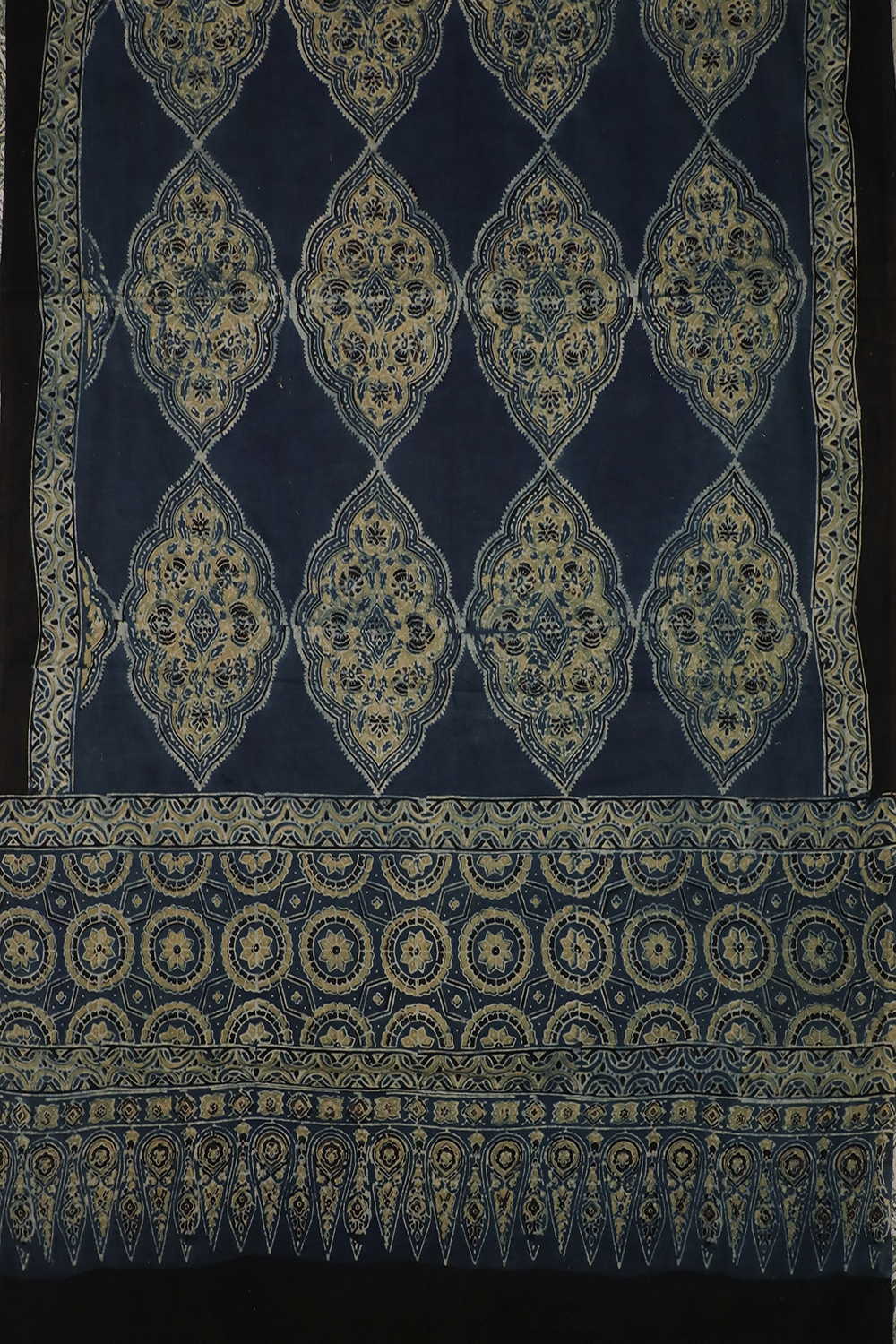 Indigo Ajrak Cotton Dupatta - Image 3