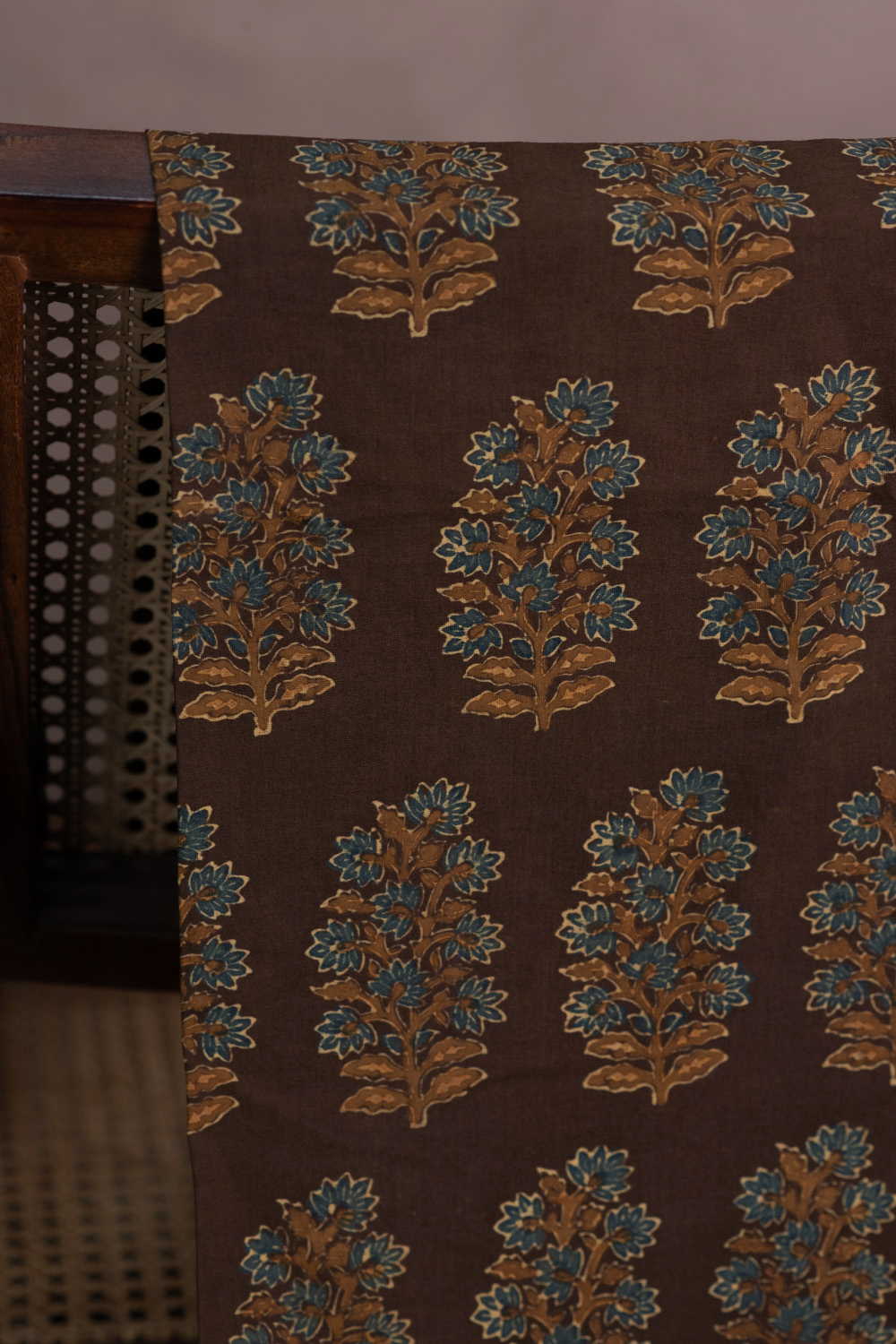 Big Butta - Brown Ajrak Cotton Fabric