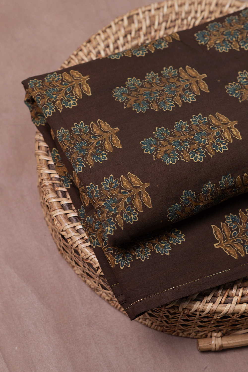 Big Butta - Brown Ajrak Cotton Fabric - Image 2
