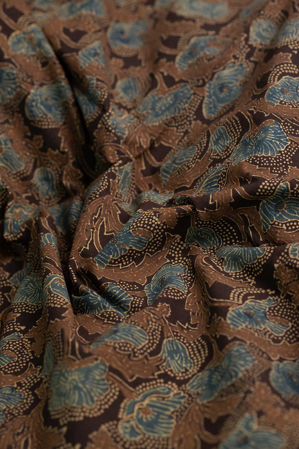 Twilight Garden Ajrak Cotton Fabric - Image 3