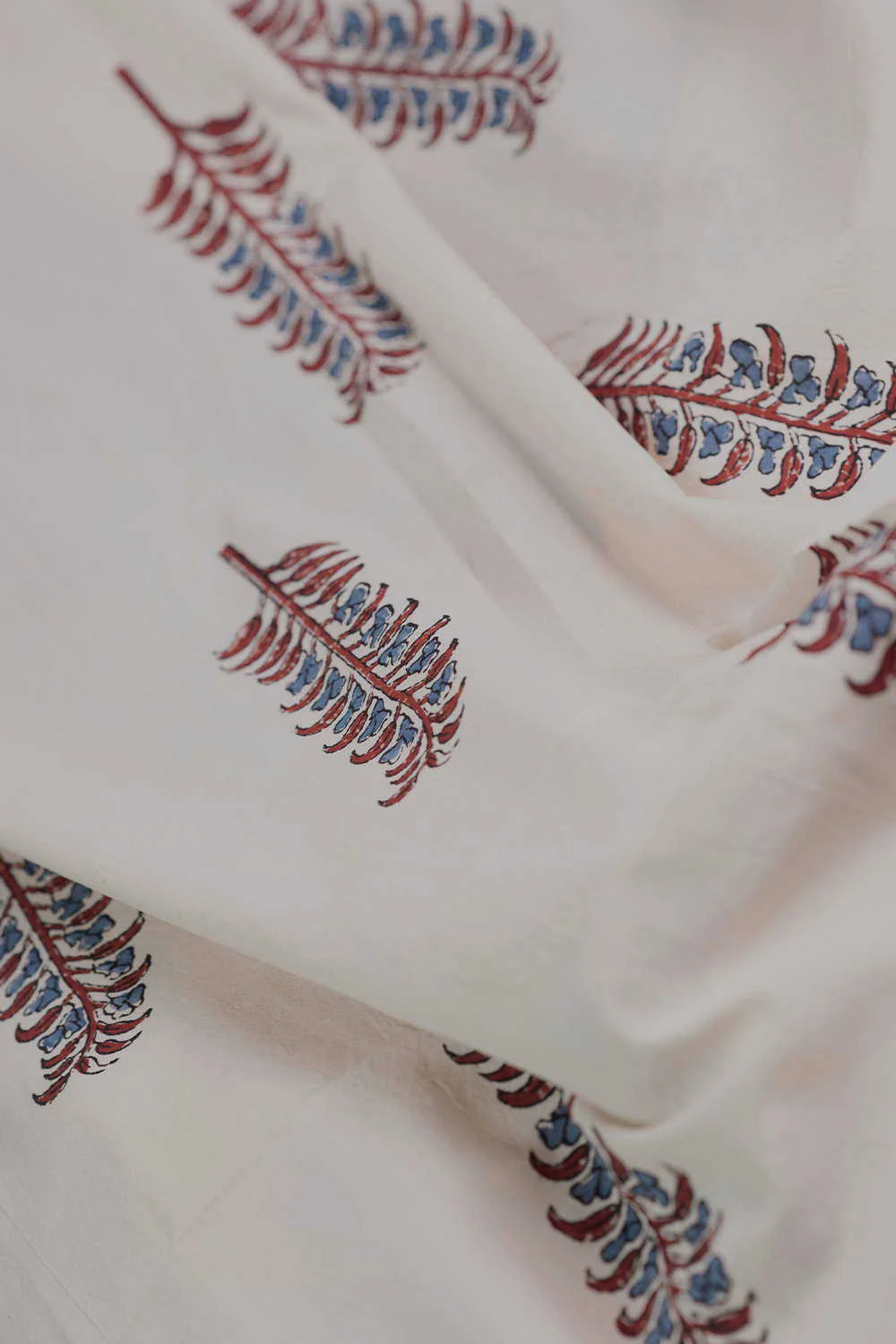 Cream - Big Butta Ajrak Cotton Fabric - Image 3