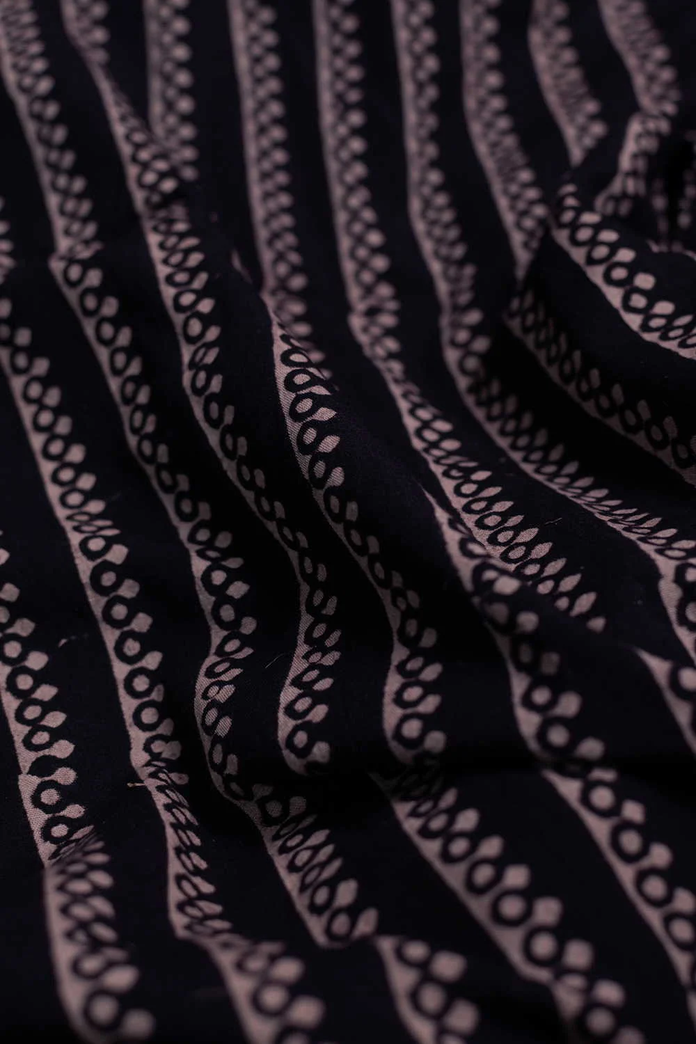 Stripe Pattern Ajrak Cotton Fabric - Image 2