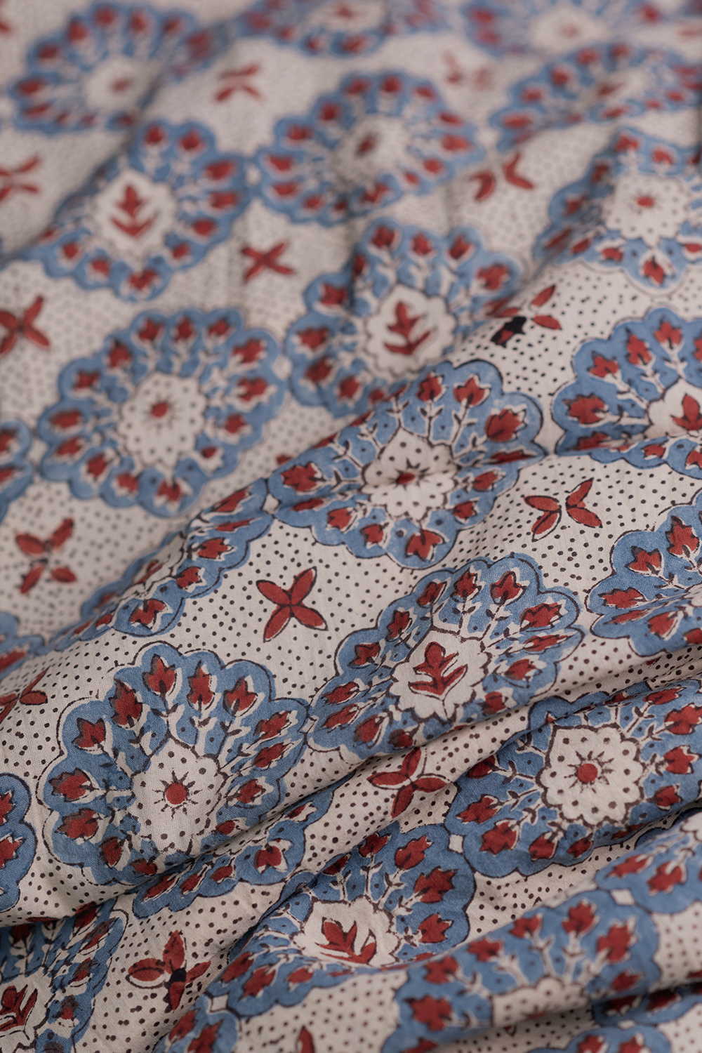 Intricate Design Ajrak Cotton Fabric - Image 3