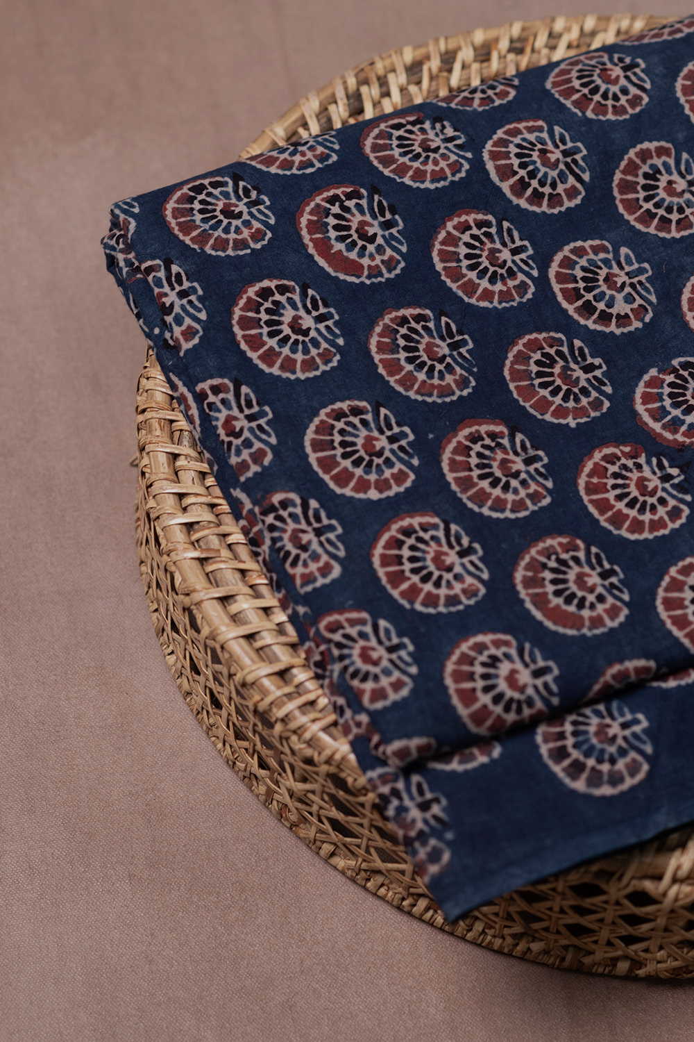 Indigo Ajrak Cotton Fabric