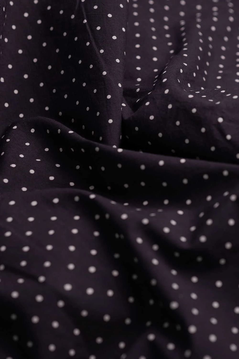 Tiny Dots - Black Ajrak Cotton Fabric - Image 3