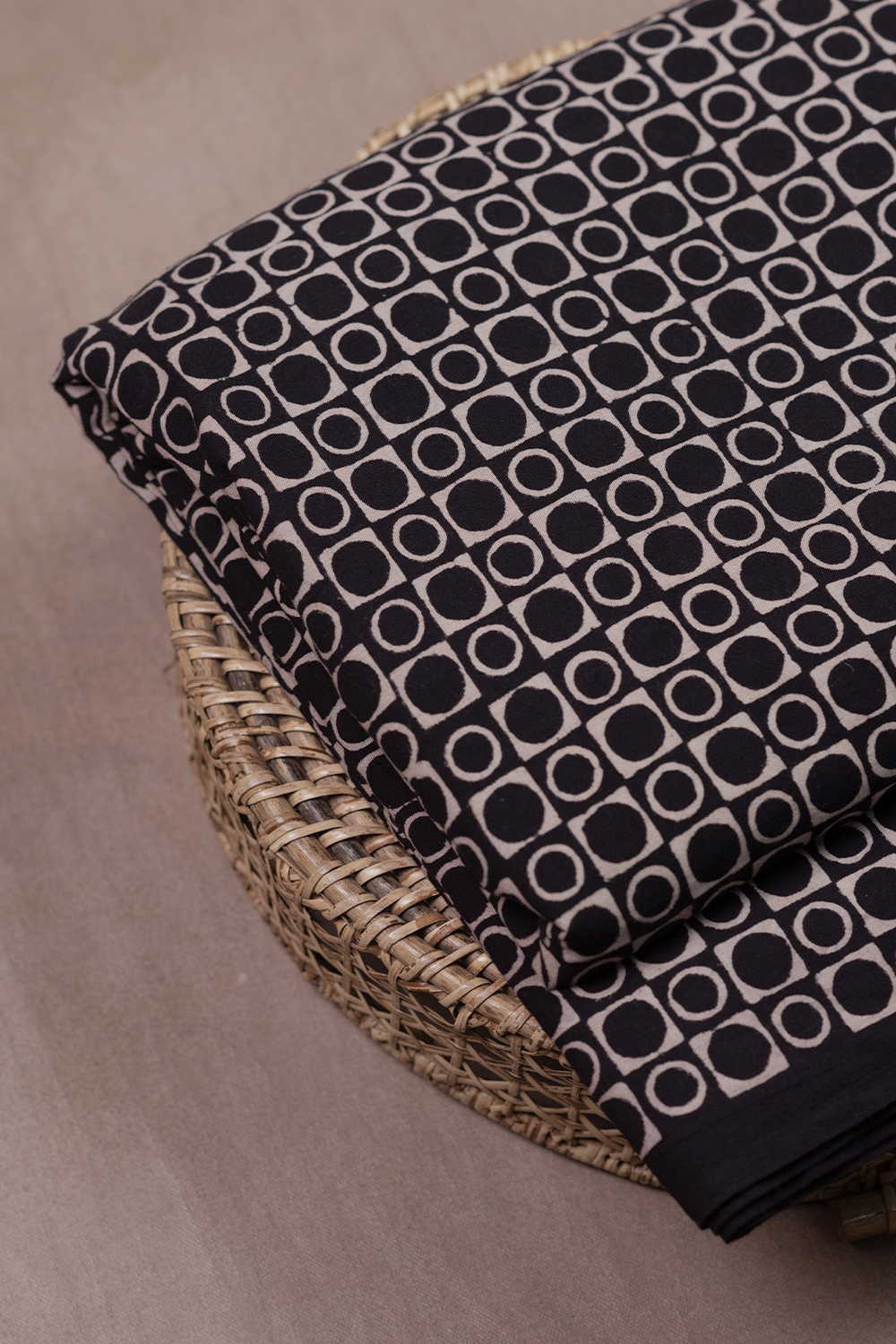 Circle Play Ajrak Cotton Fabric