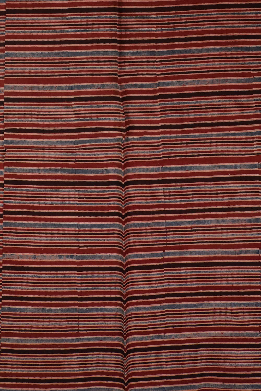 Maroon with Indigo Pattern Ajrak Cotton Suit - Image 3