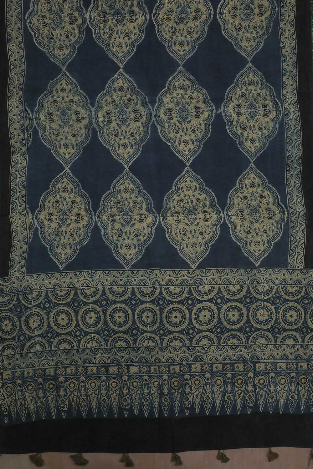 Indigo with Pattern Ajrak Cotton Dupatta - Image 3