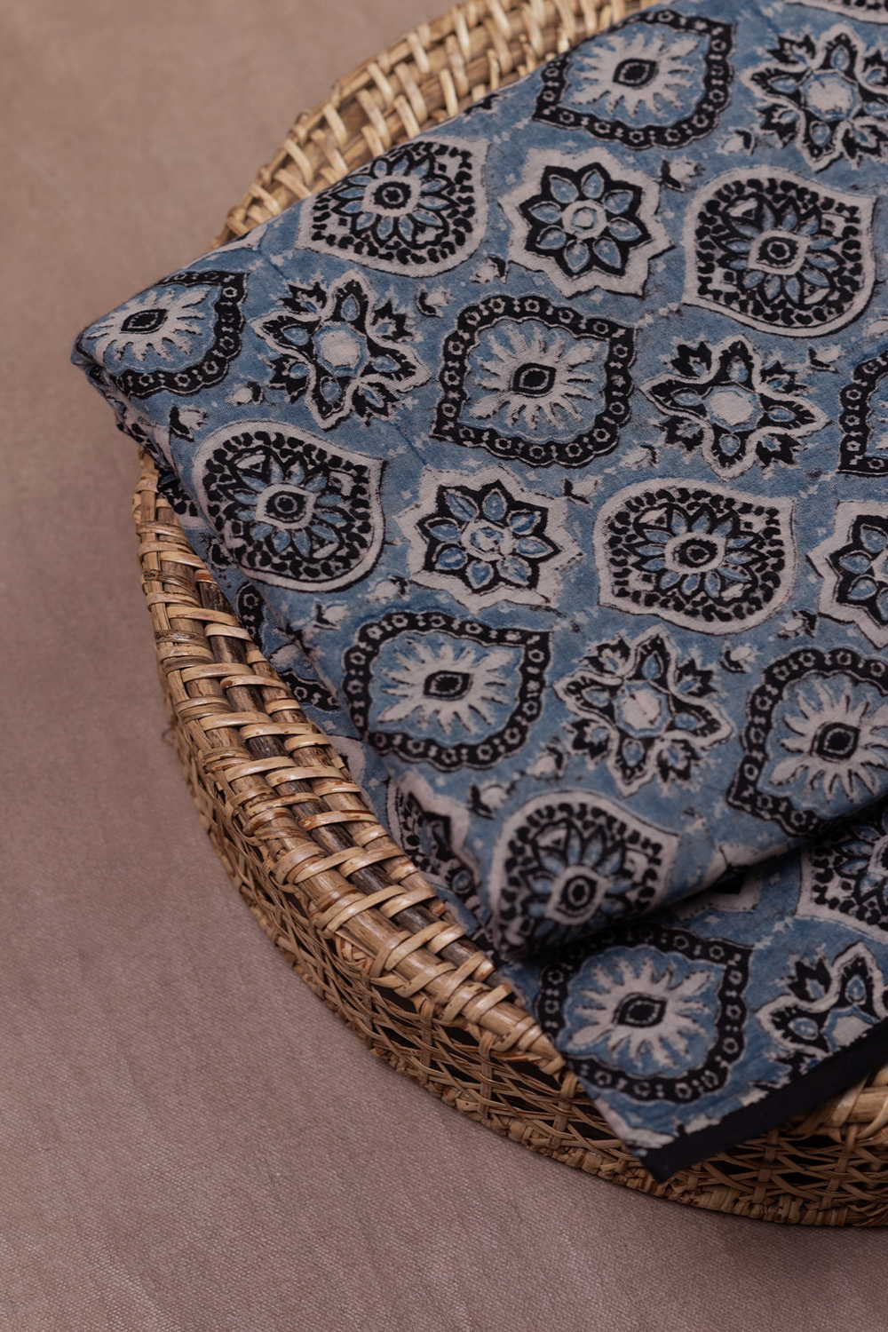 Motifs Pattern Ajrak Mul Cotton Fabric