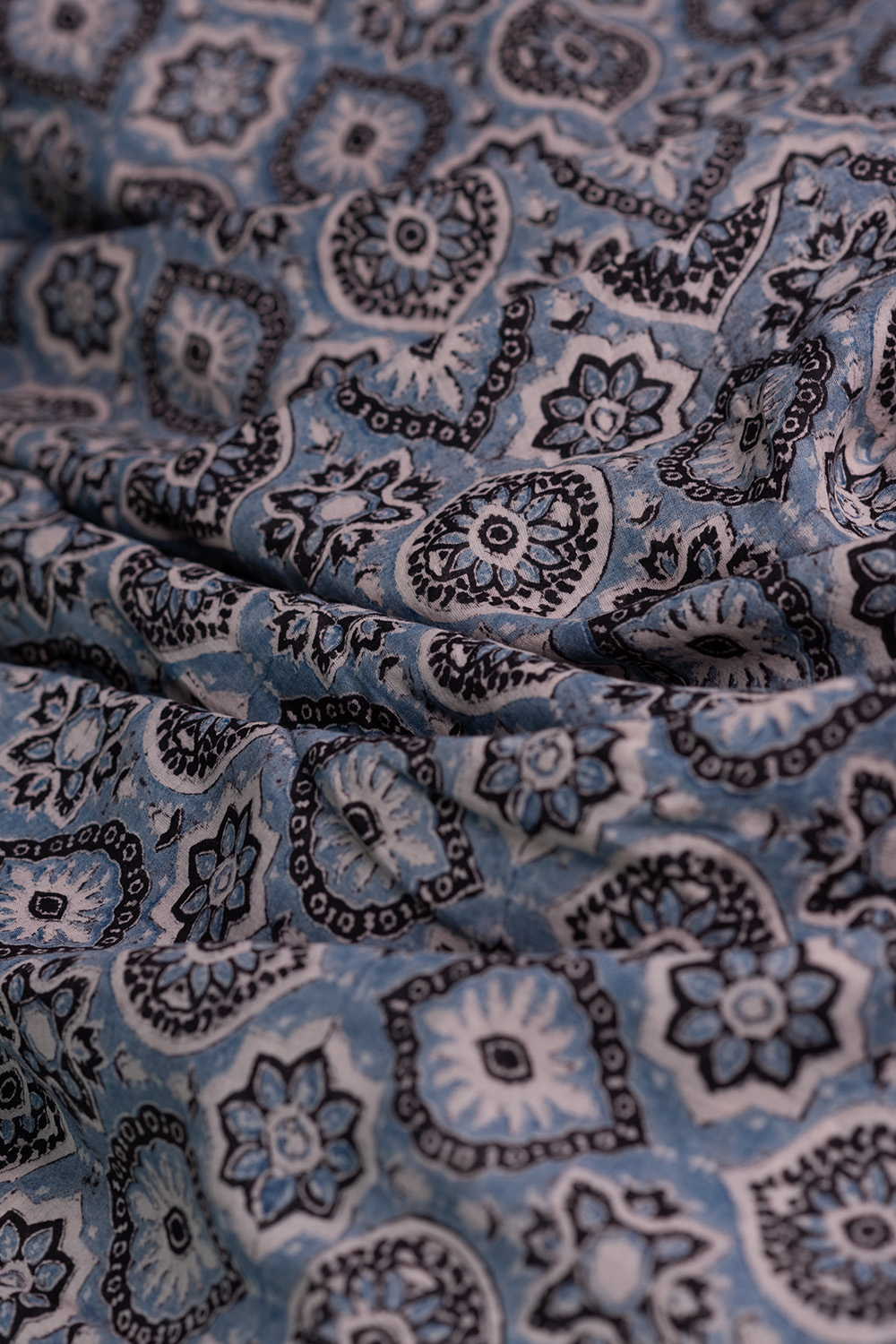 Motifs Pattern Ajrak Mul Cotton Fabric - Image 3