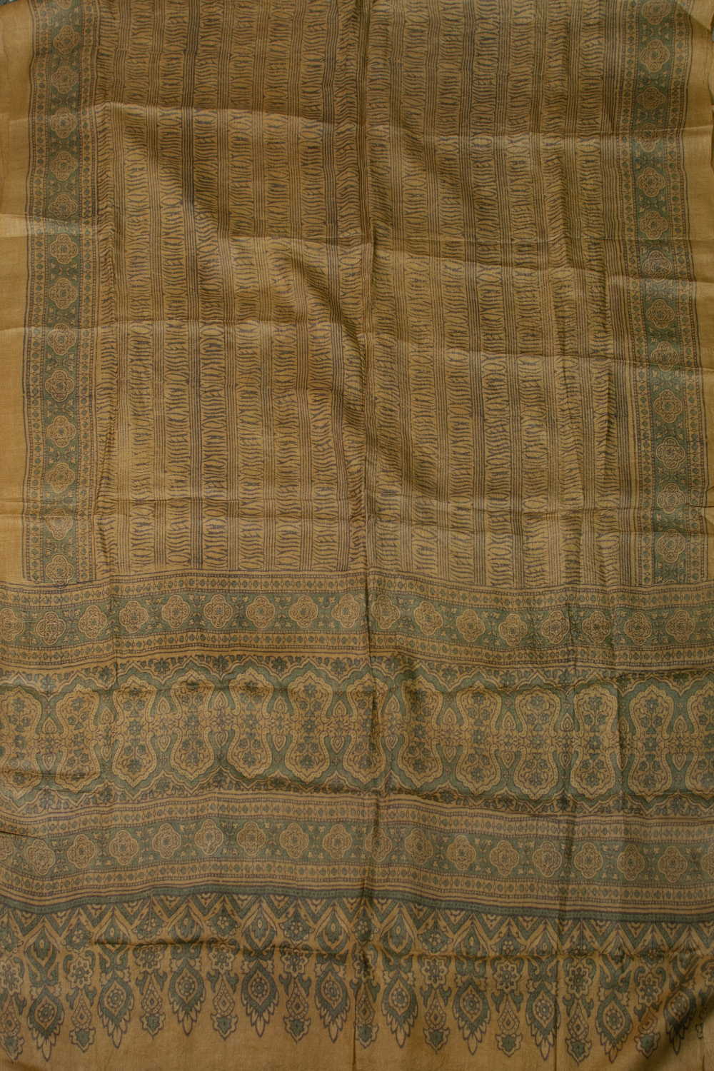 Yellow Ajrak Tussar Suit - Image 3