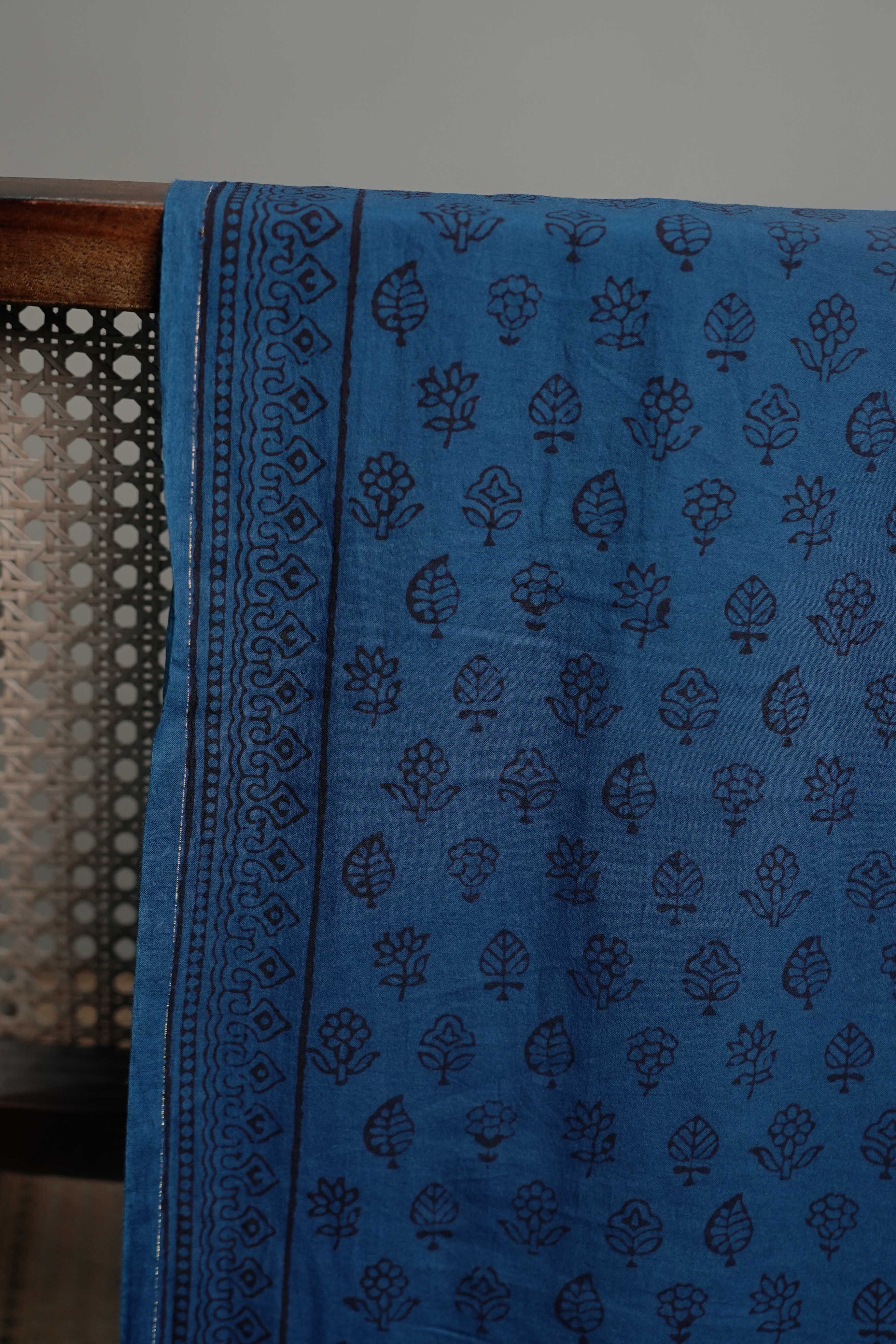Blue Bagh Cotton Fabric - Image 3