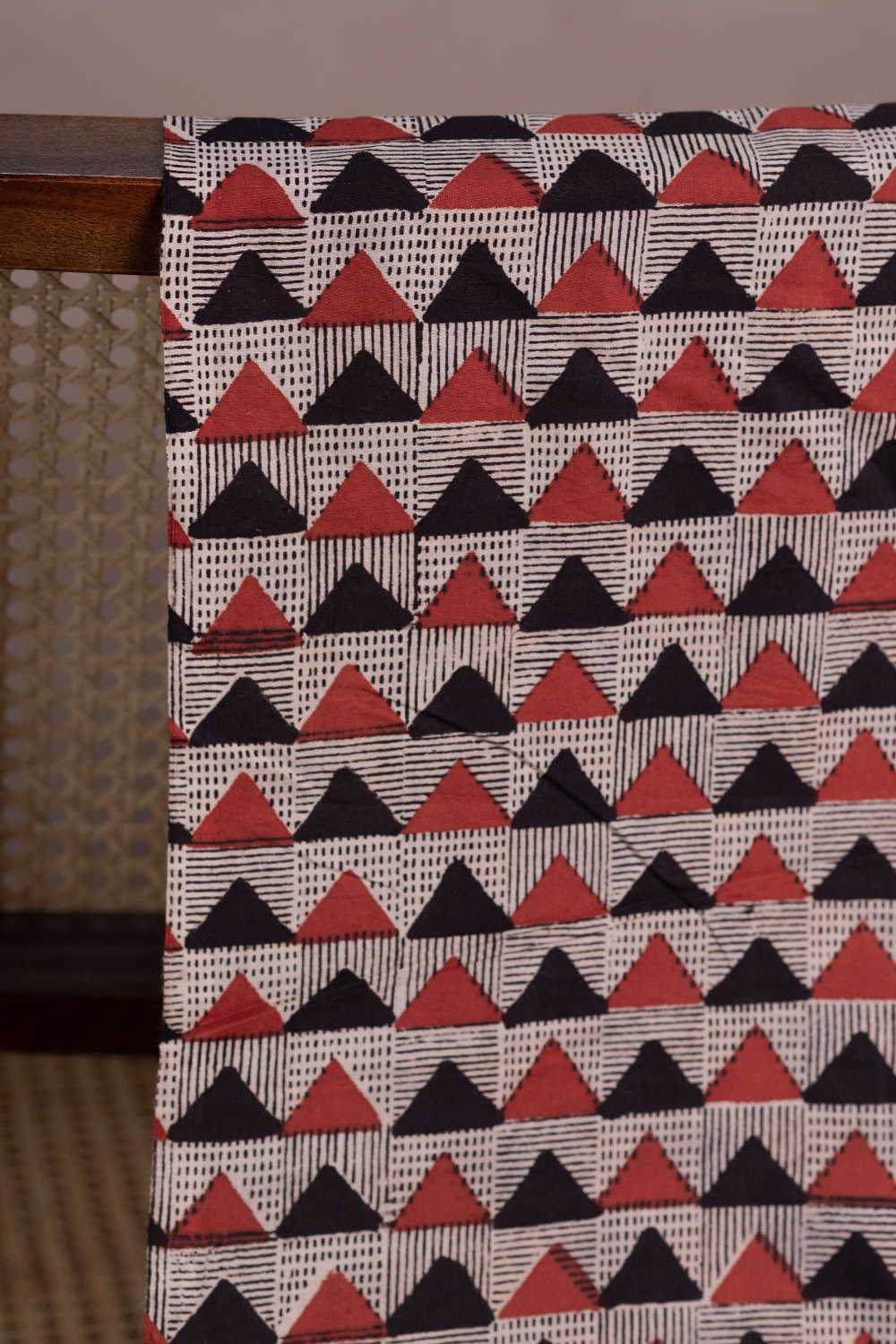 Trinagle Bagru Cotton Fabric
