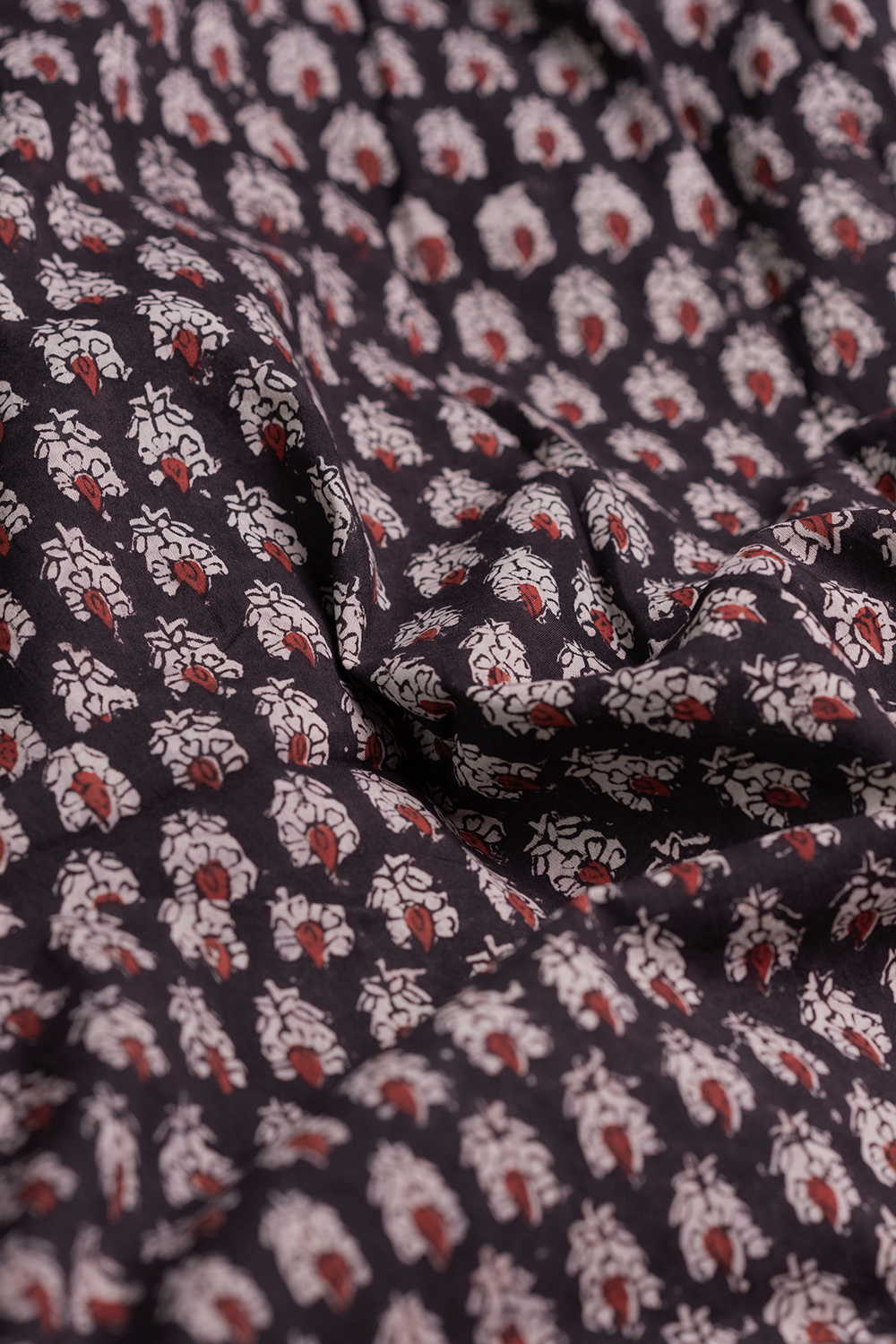 Little Butta - Black Bagru Cotton Fabric - Image 3