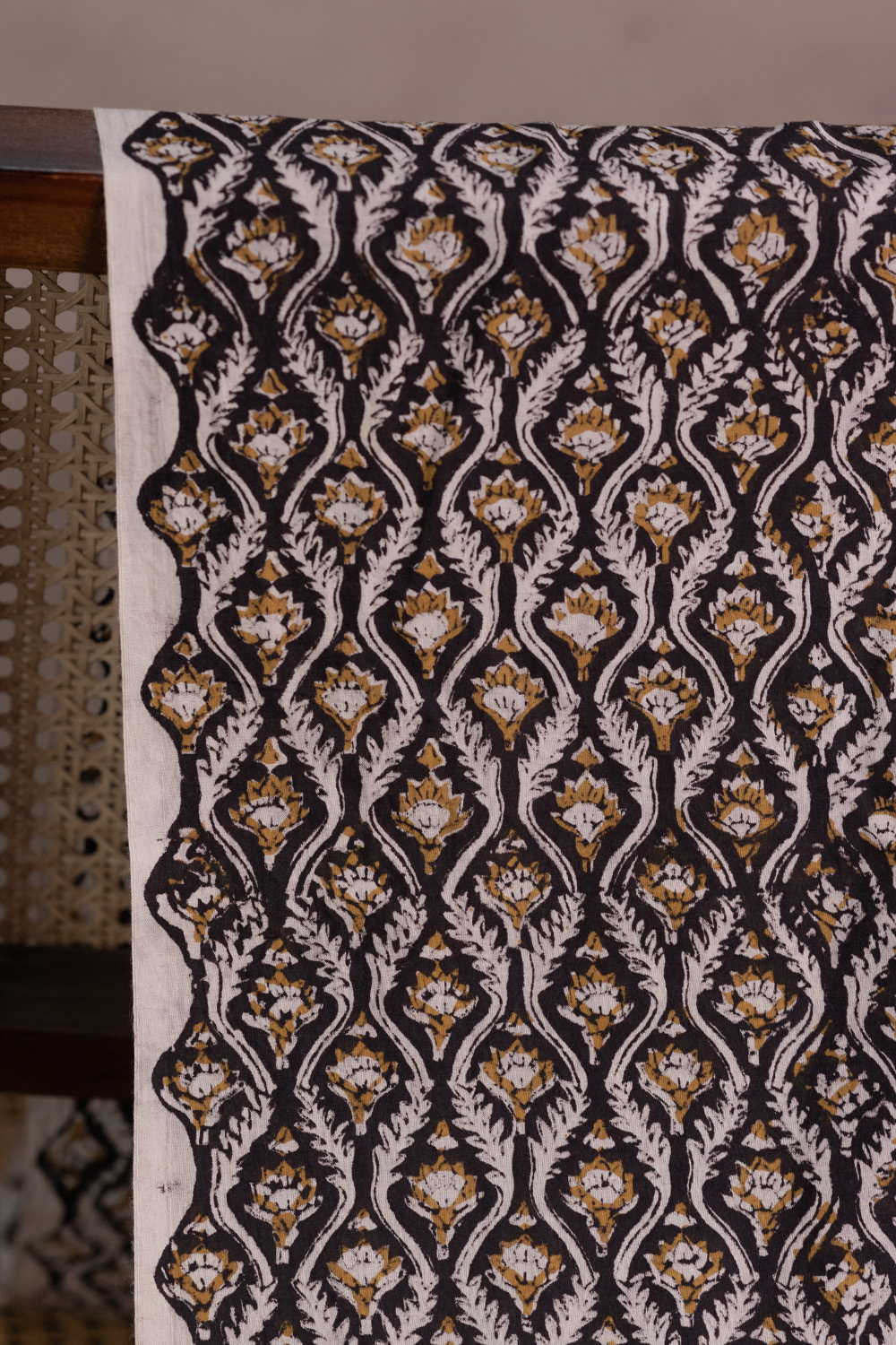 Intricate Design Bagru Cotton Fabric