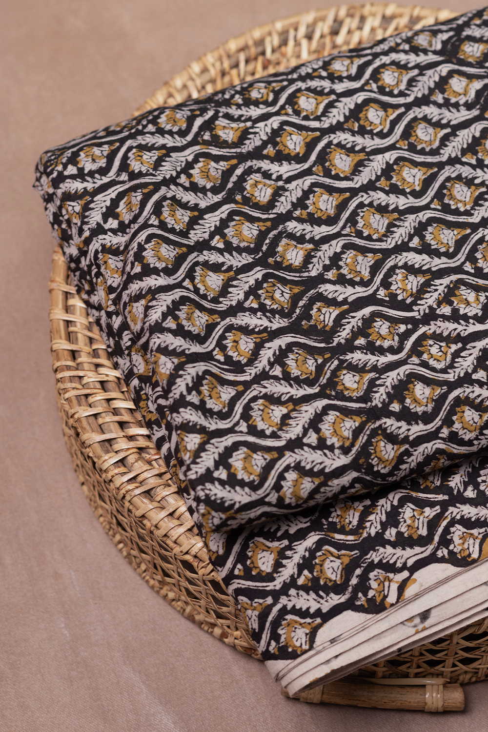 Intricate Design Bagru Cotton Fabric - Image 2