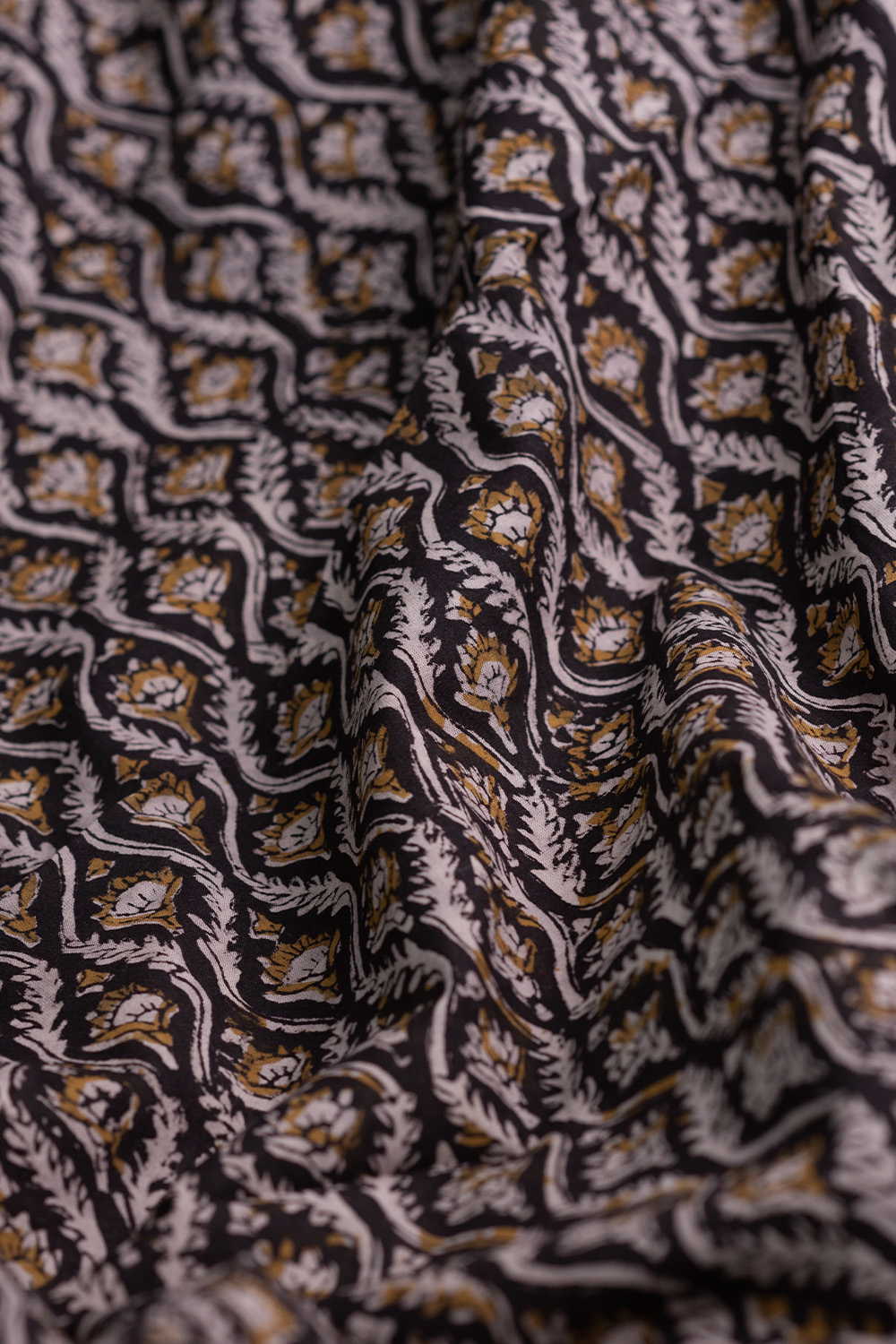 Intricate Design Bagru Cotton Fabric - Image 3