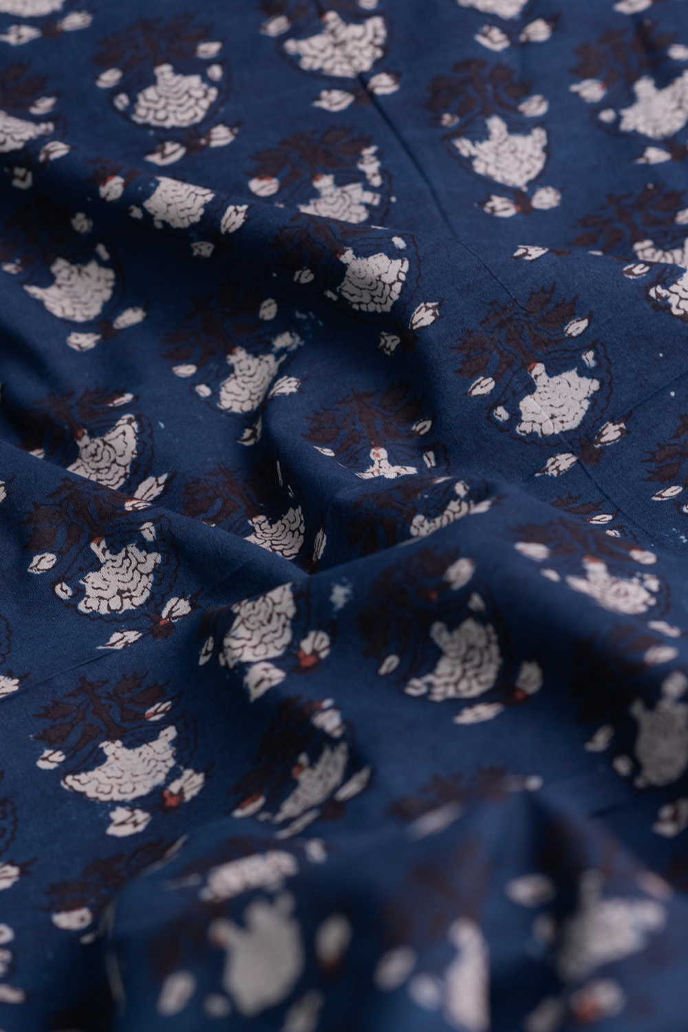 Indigo Bagru Cotton Fabric - Image 3