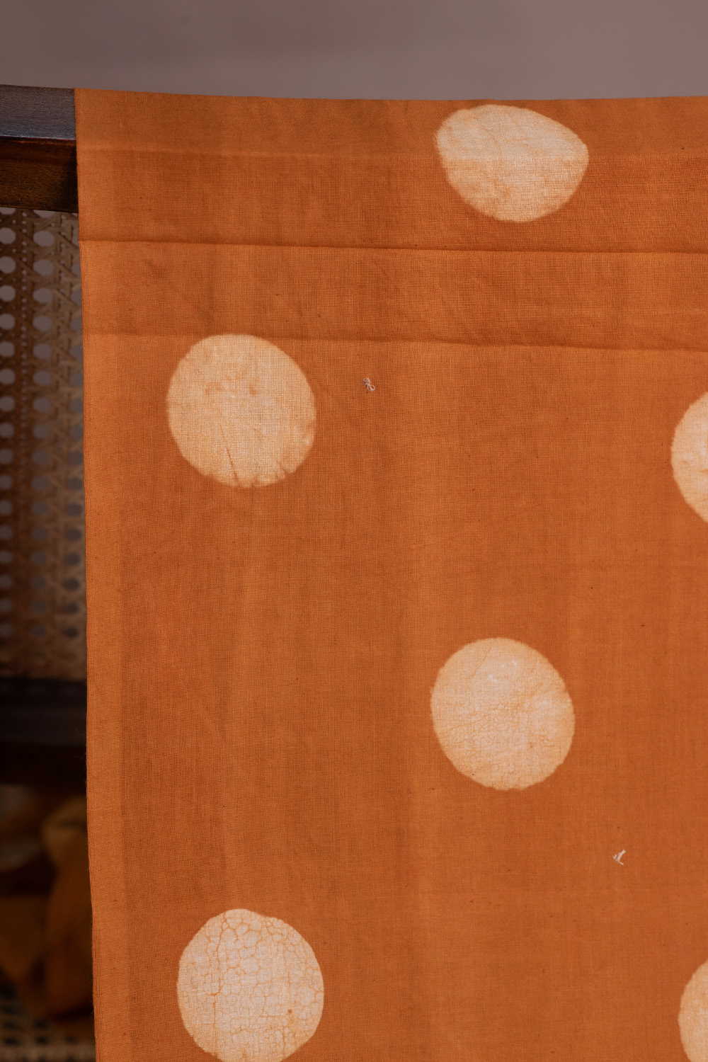 Circle Pattern Bagru Cotton Fabric - Image 2