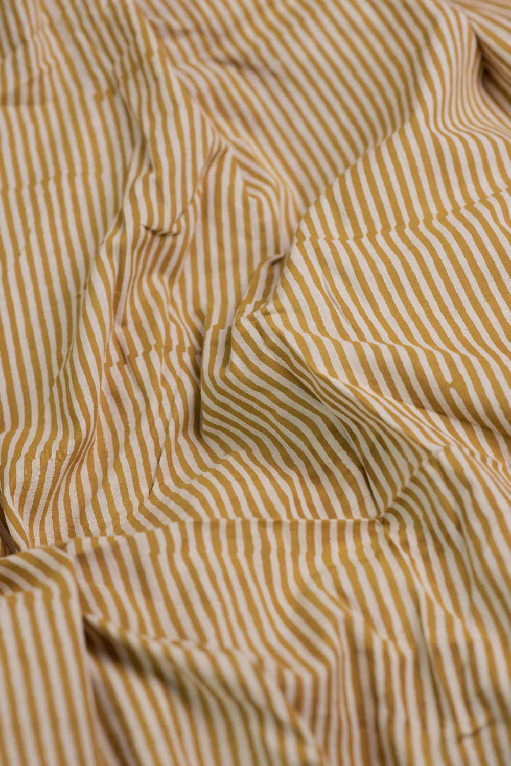 Stripe Pattern Bagru Cotton Fabric - Image 3