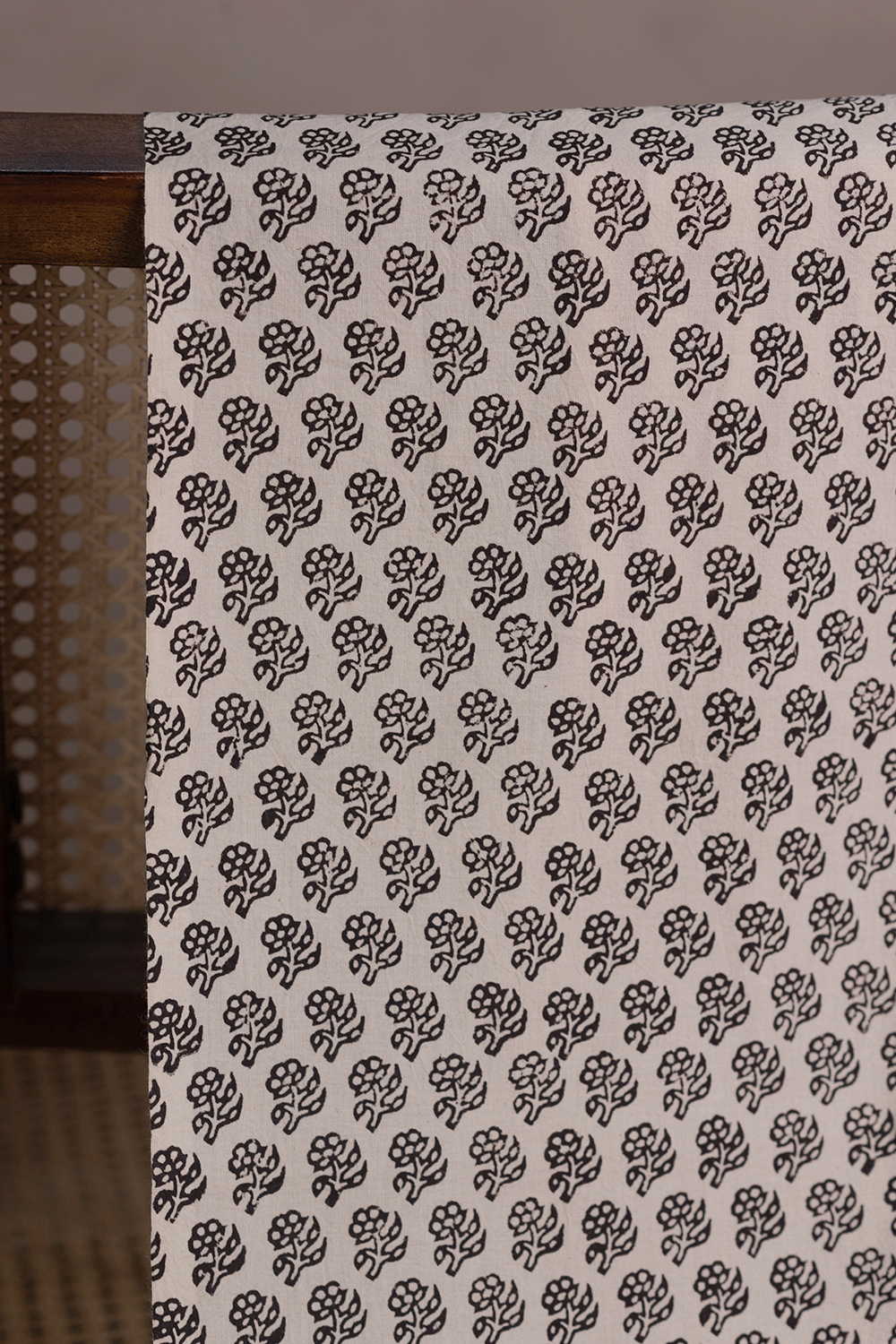 Mini Bloom Bagru Cotton Fabric - Image 2