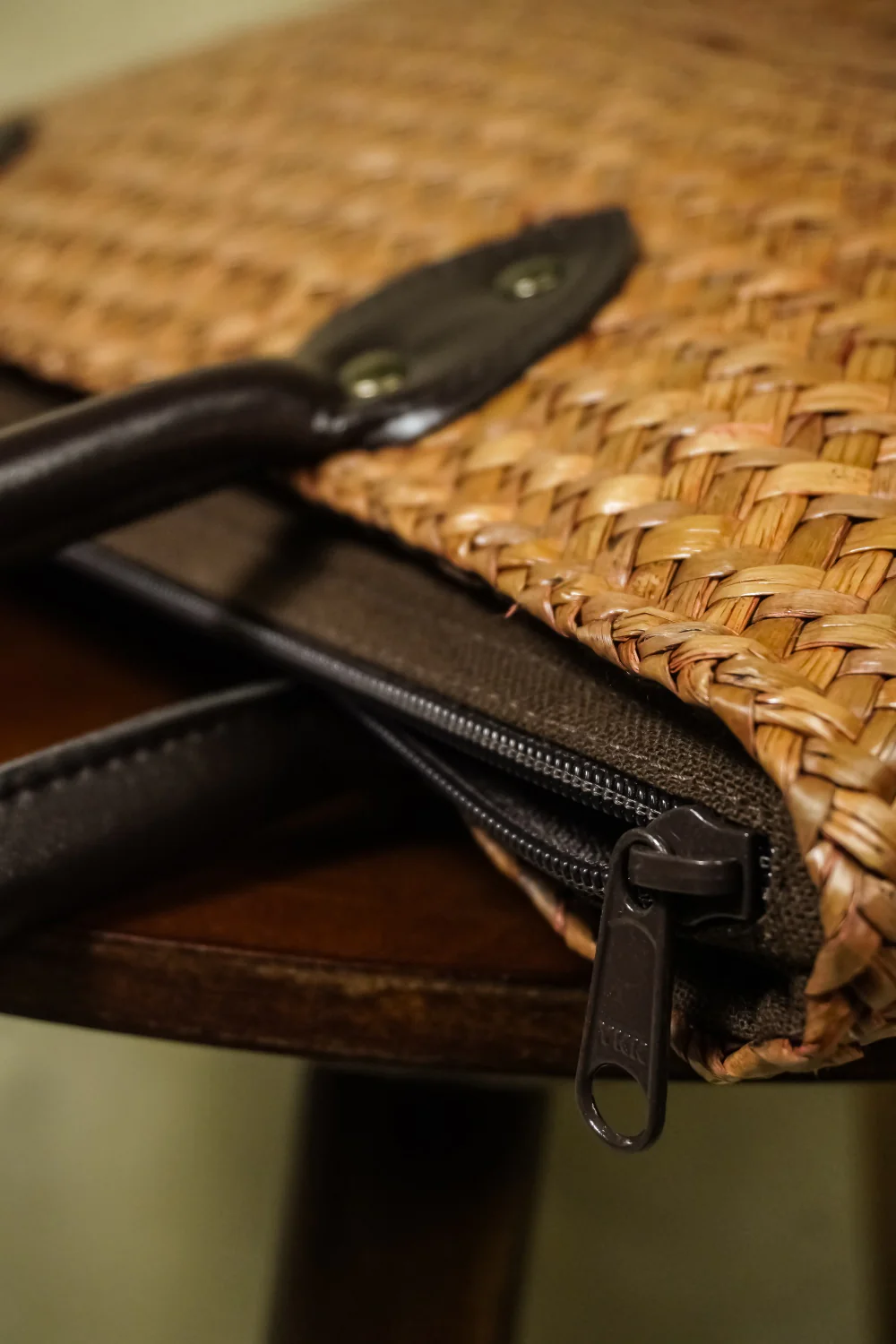 Handwoven Work Tote Shoulder Bag - Image 3