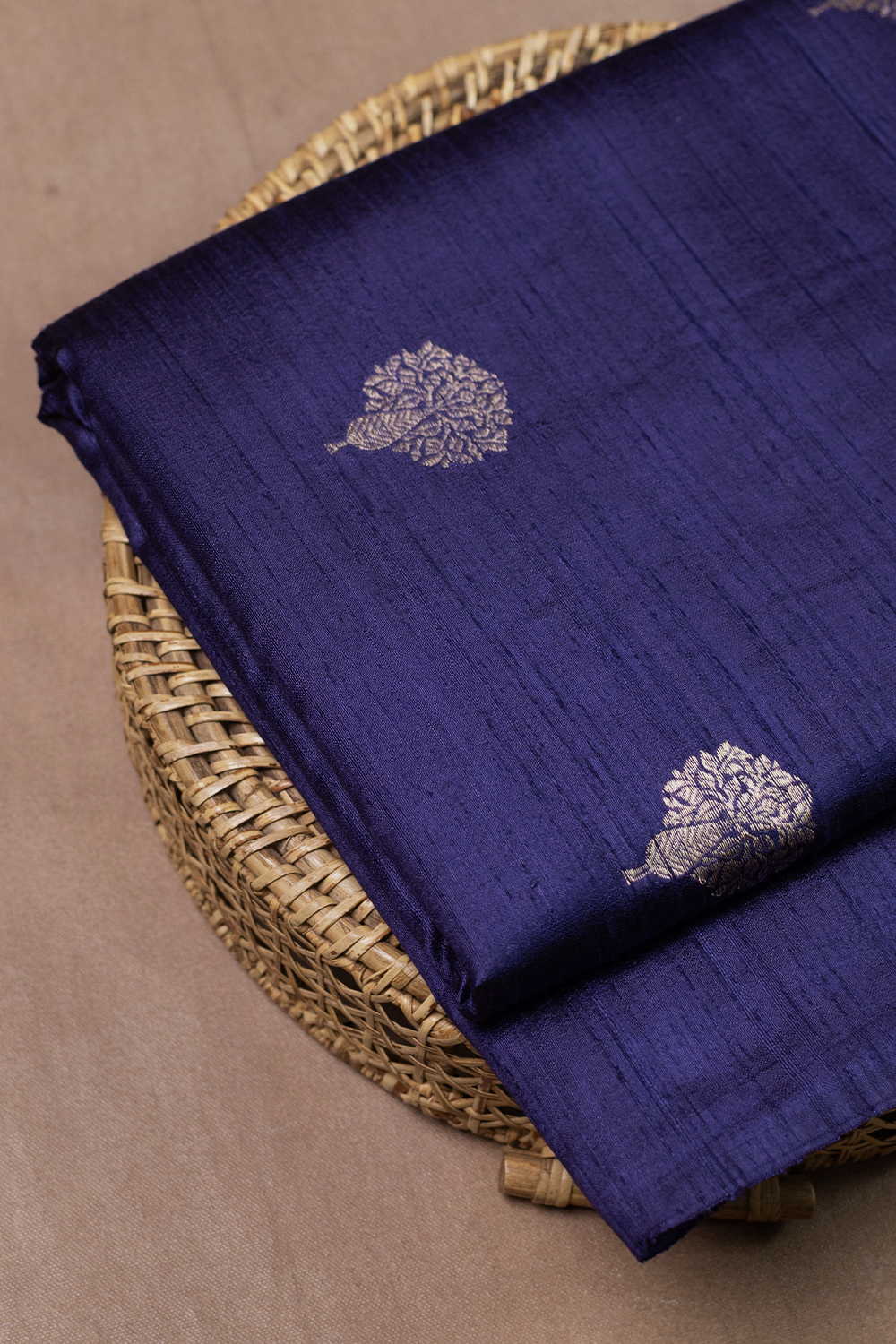 Velvet Purple Banarasi Silk Fabric