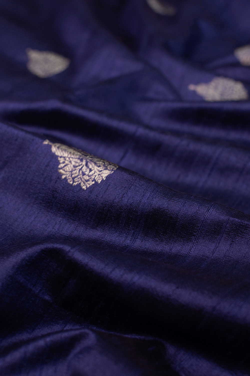 Velvet Purple Banarasi Silk Fabric - Image 2