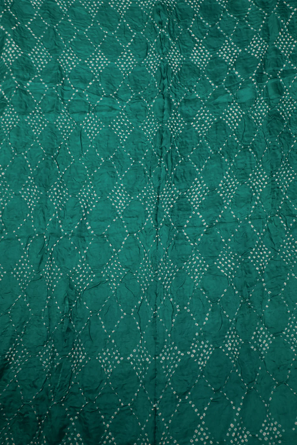 Poppy Jade Green Bandhani Gajji Silk Kurta Fabric-3m - Image 3