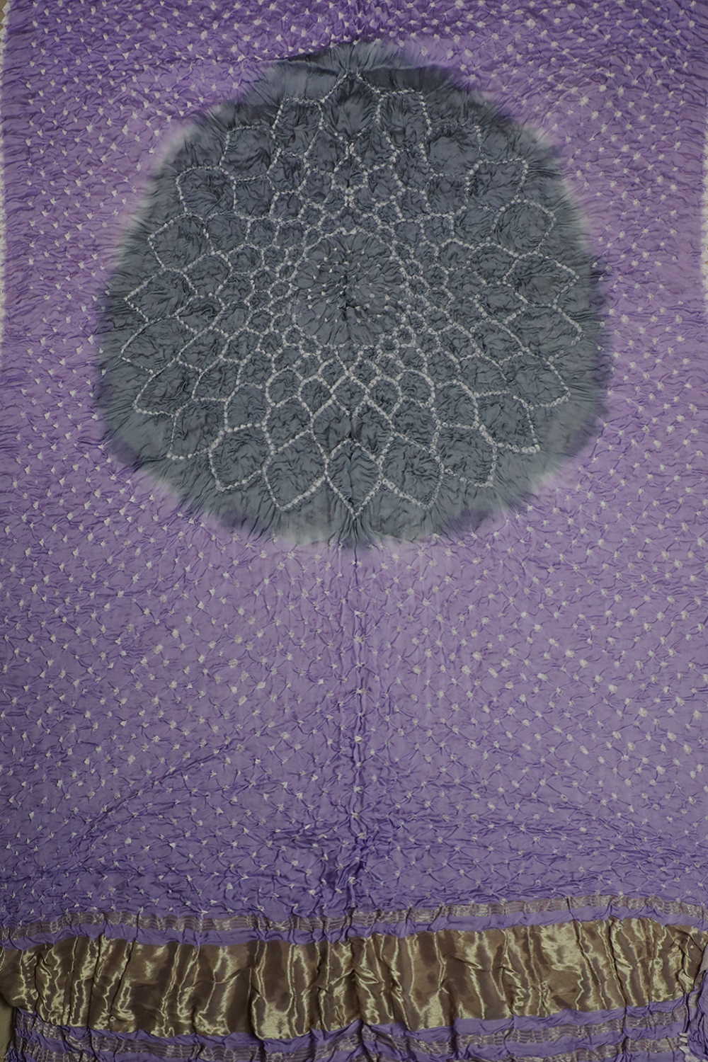 Soft Purple Bandhani Modal Silk Dupatta - Image 2