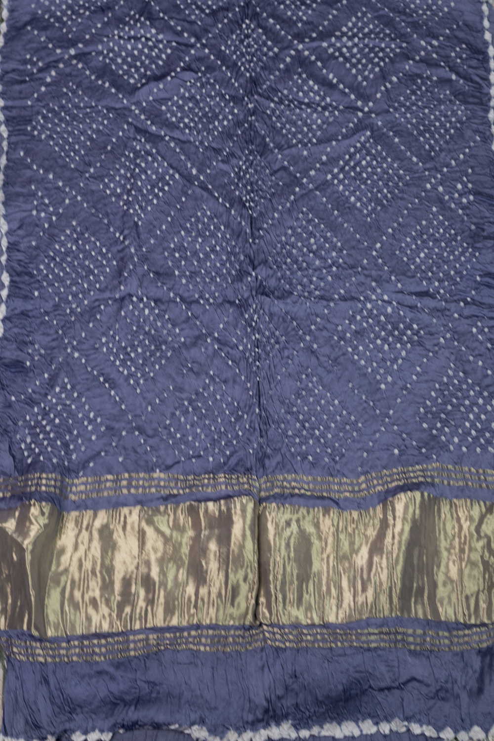 Grey Bandhani Modal Silk Dupatta - Image 2