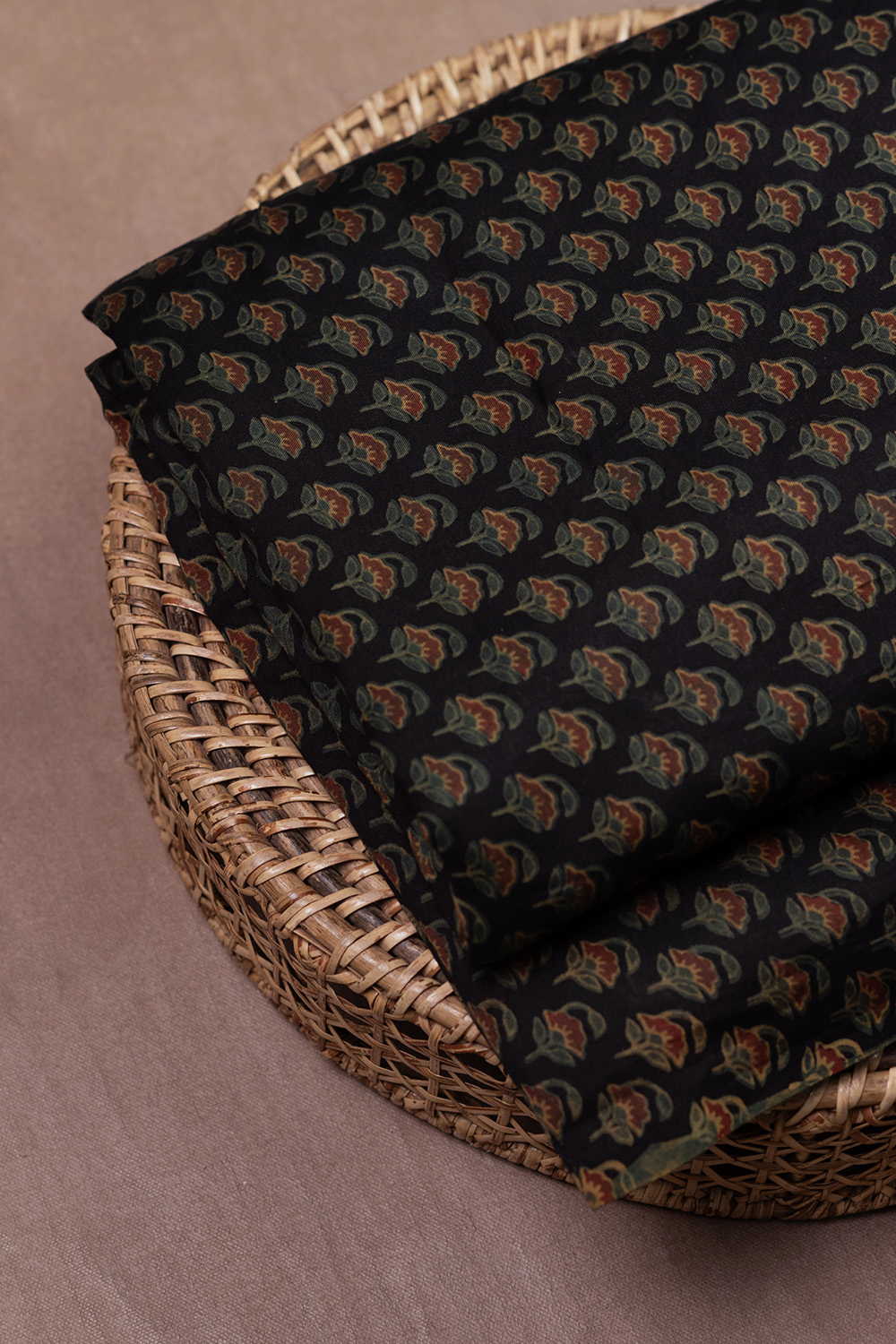 Mini Motifs Block Printed Chanderi Fabric