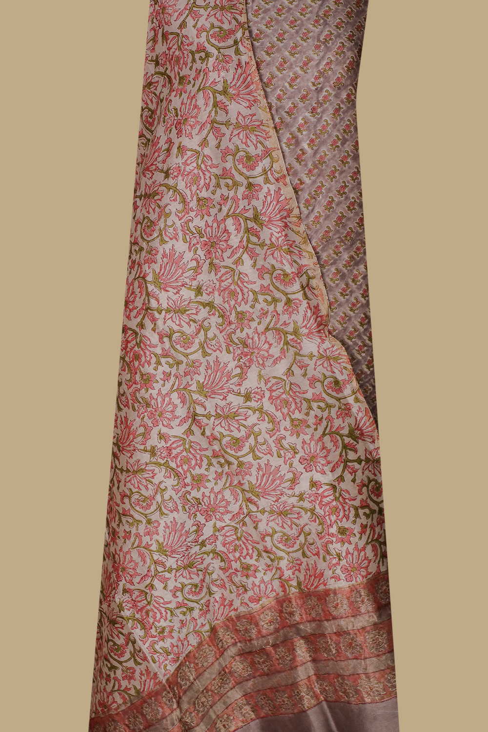 Little Motifs Block Printed Chanderi Suit - Image 3