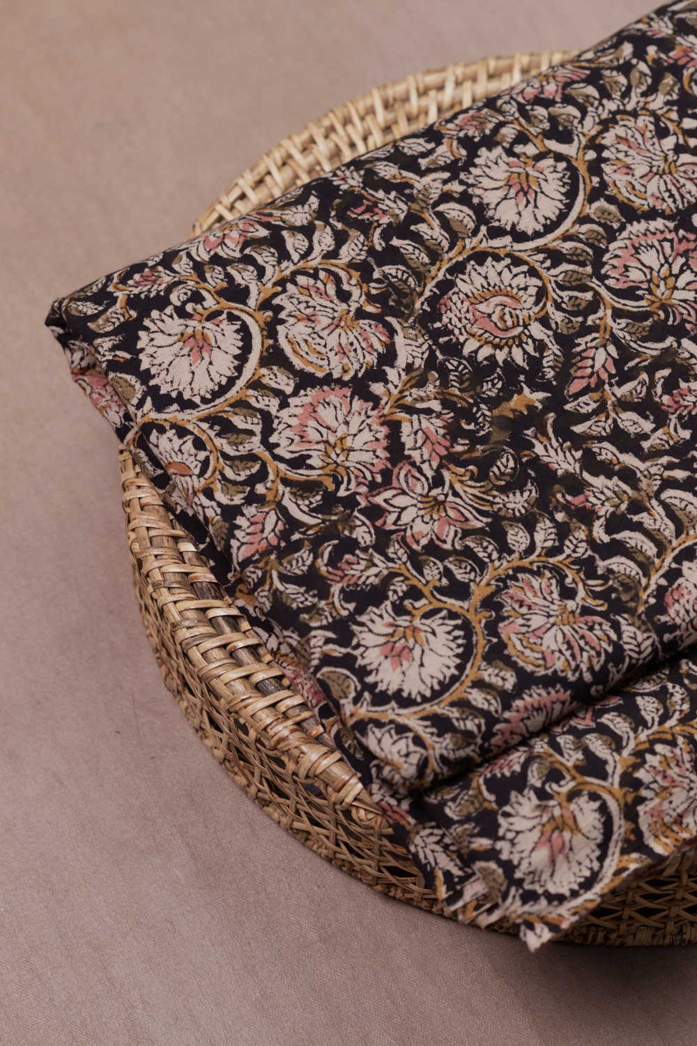 Cluster Floral Printed Kalamkari Fabric