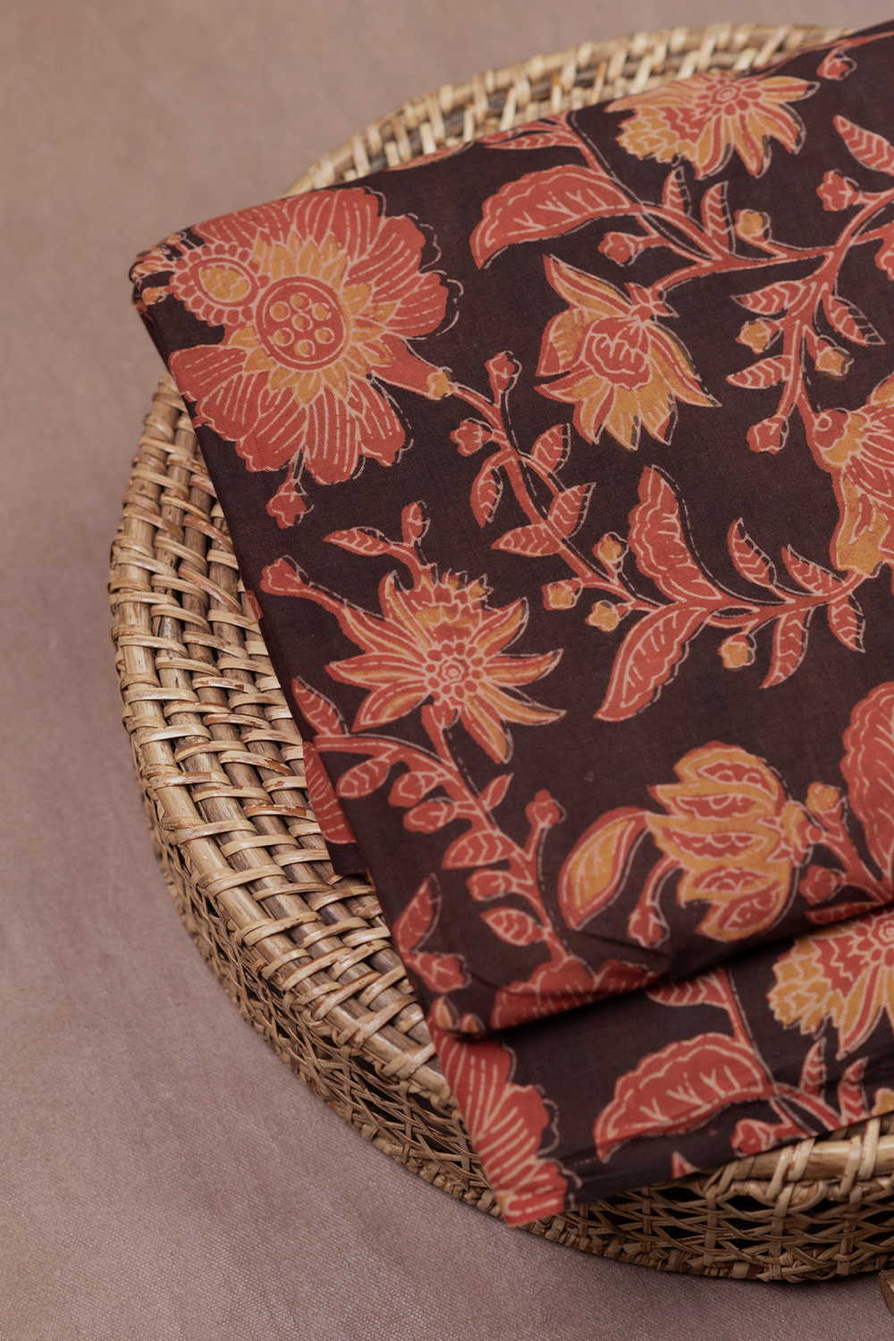 Blossom Drift Block Printed Cotton Fabric