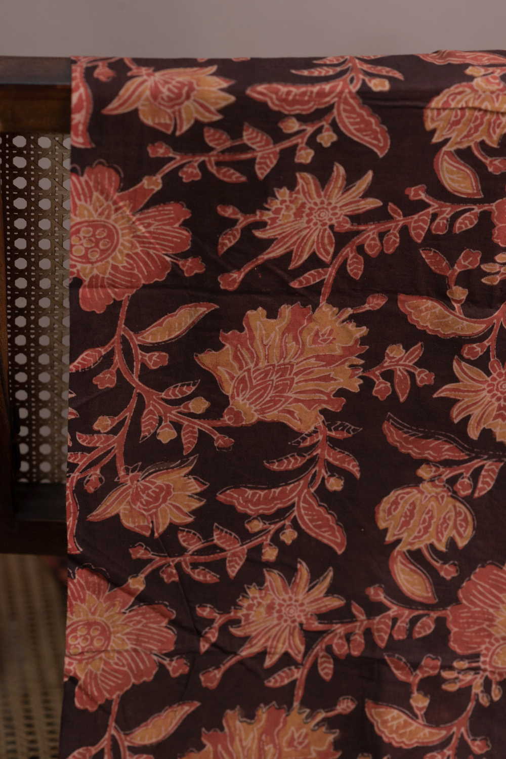 Blossom Drift Block Printed Cotton Fabric - Image 2