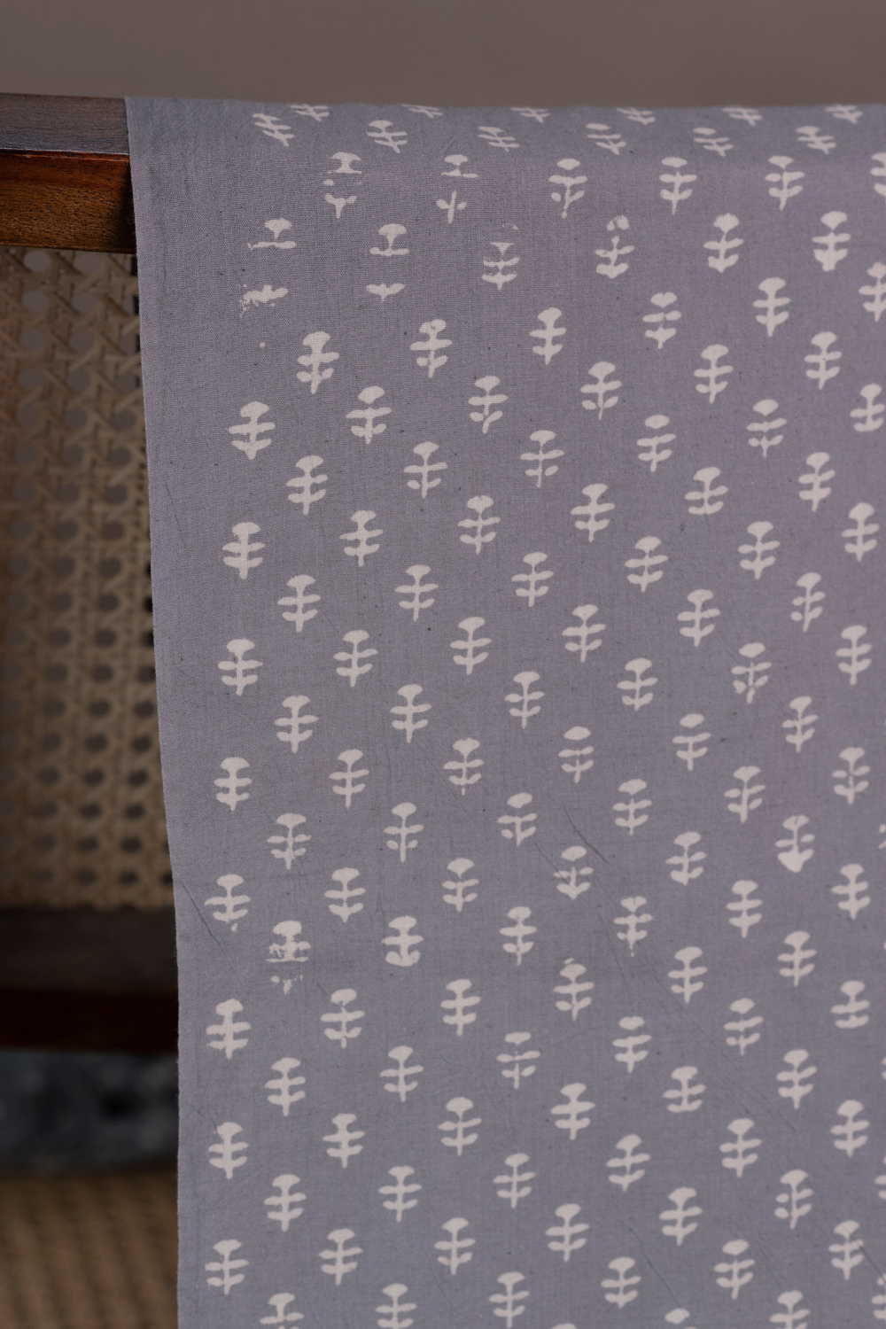 Fossil Grey Kutch Cotton Fabric