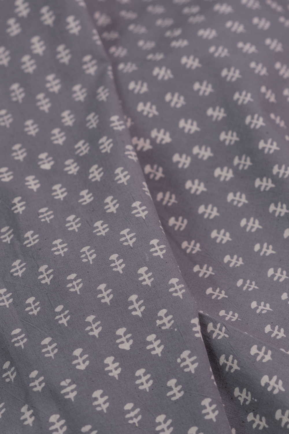Fossil Grey Kutch Cotton Fabric - Image 3
