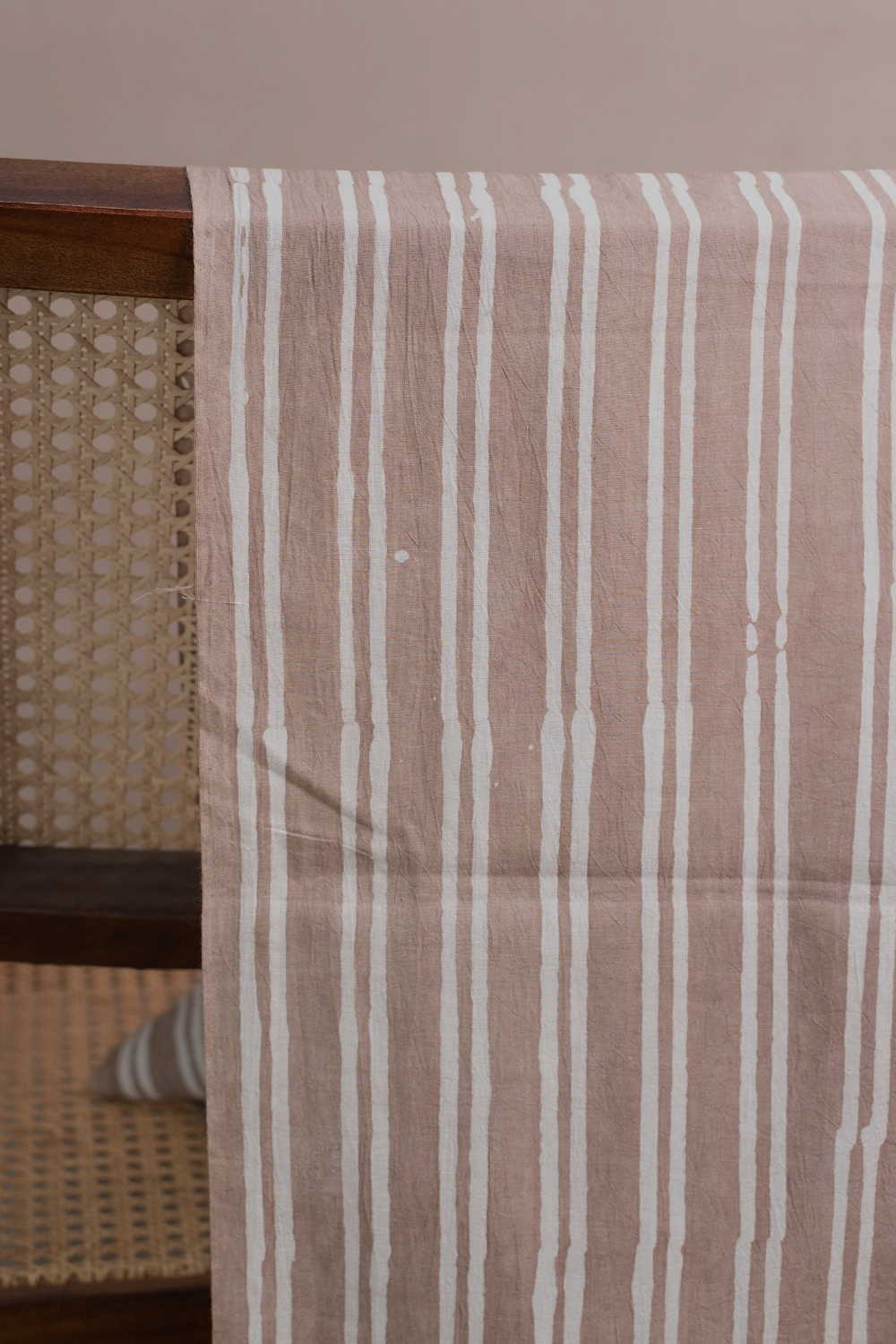 Stripe Pattern Block Printed Batik Cotton Fabric
