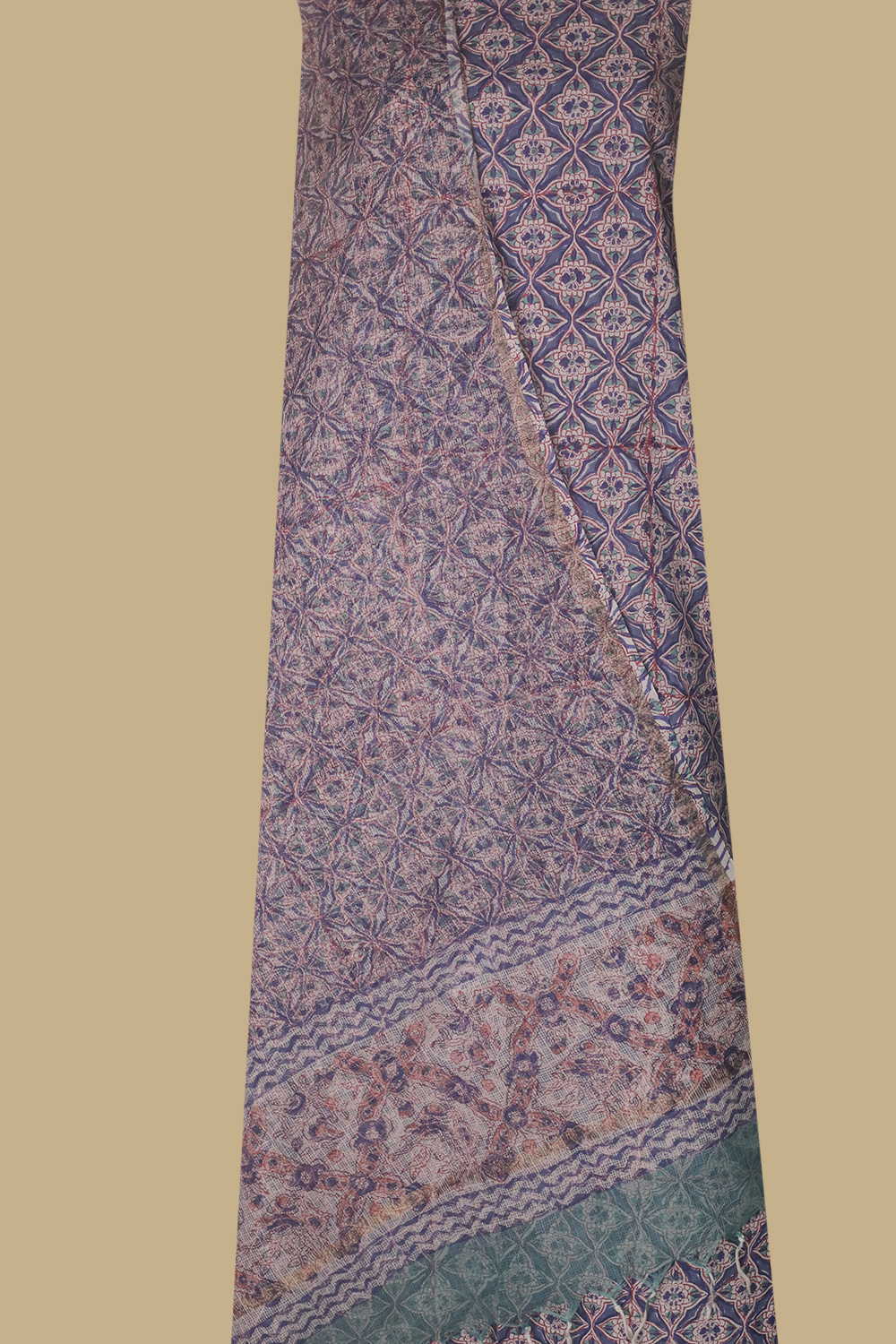 Intricate Design Block Printed Cotton Suit - Image 2