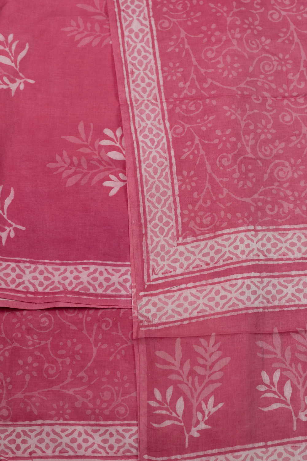 Taffy Pink Block Printed Cotton Suit - Image 3