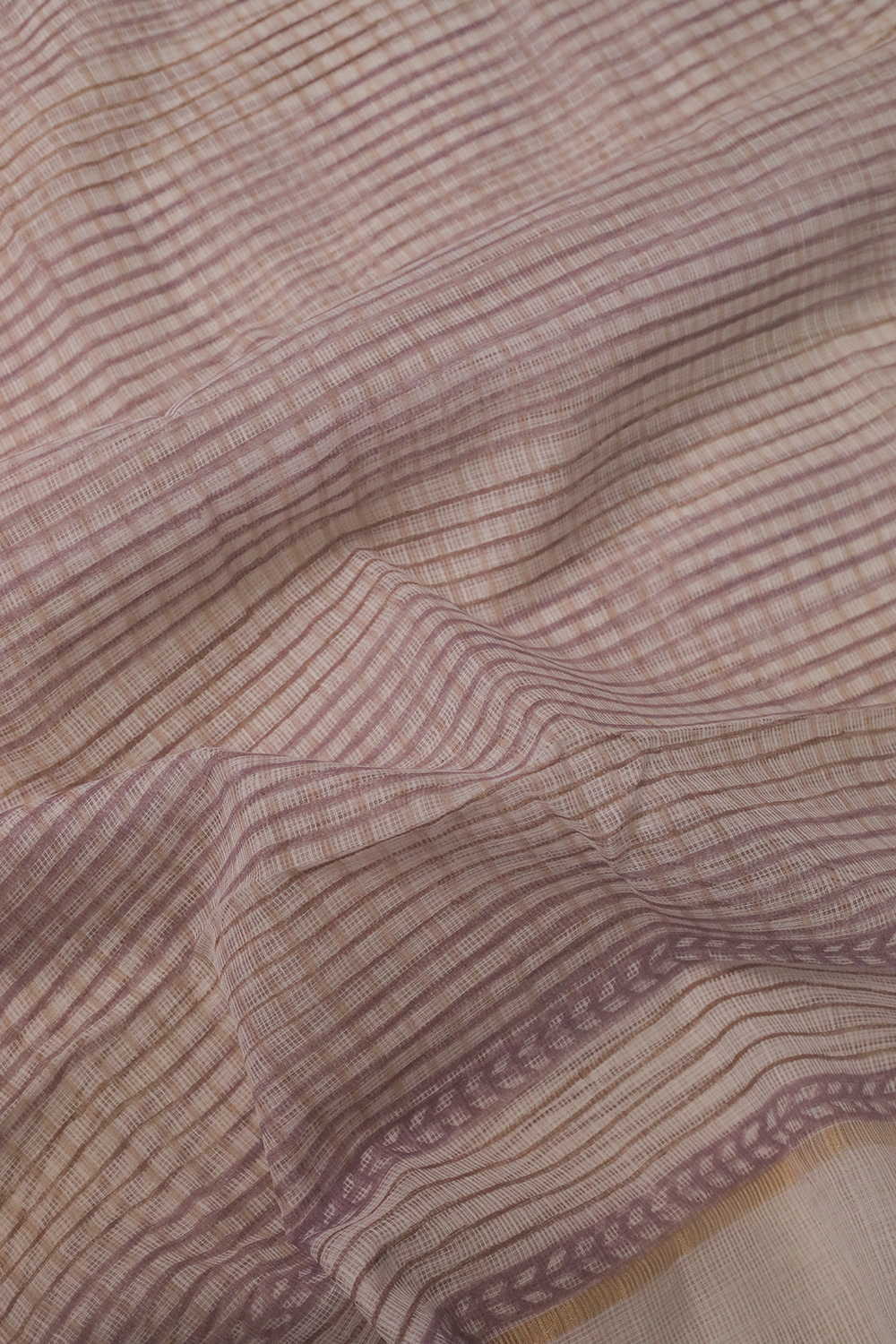 Horizonal Lines - Block Printed Kota Cotton Dupatta - Image 3
