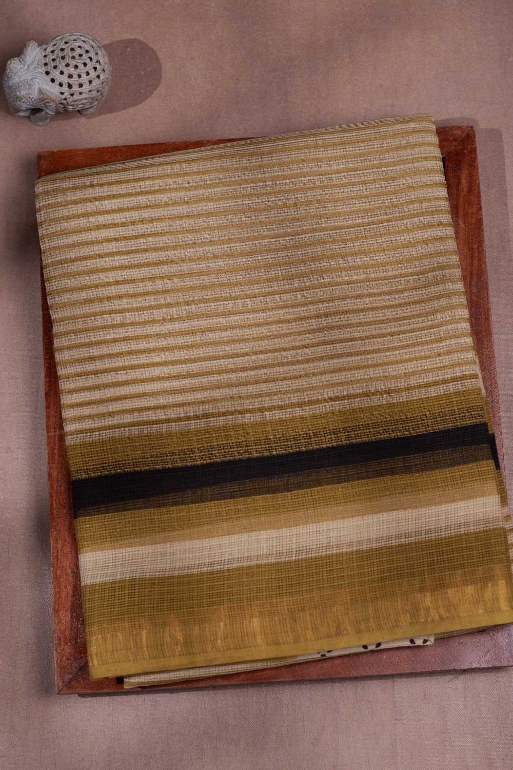 Shade of Green Block Printed Kota Cotton saree