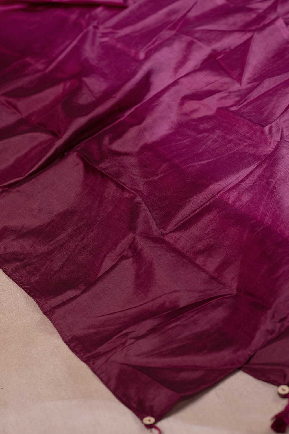 Twin Shaded Pink Mulberry Silk Stole - Image 3