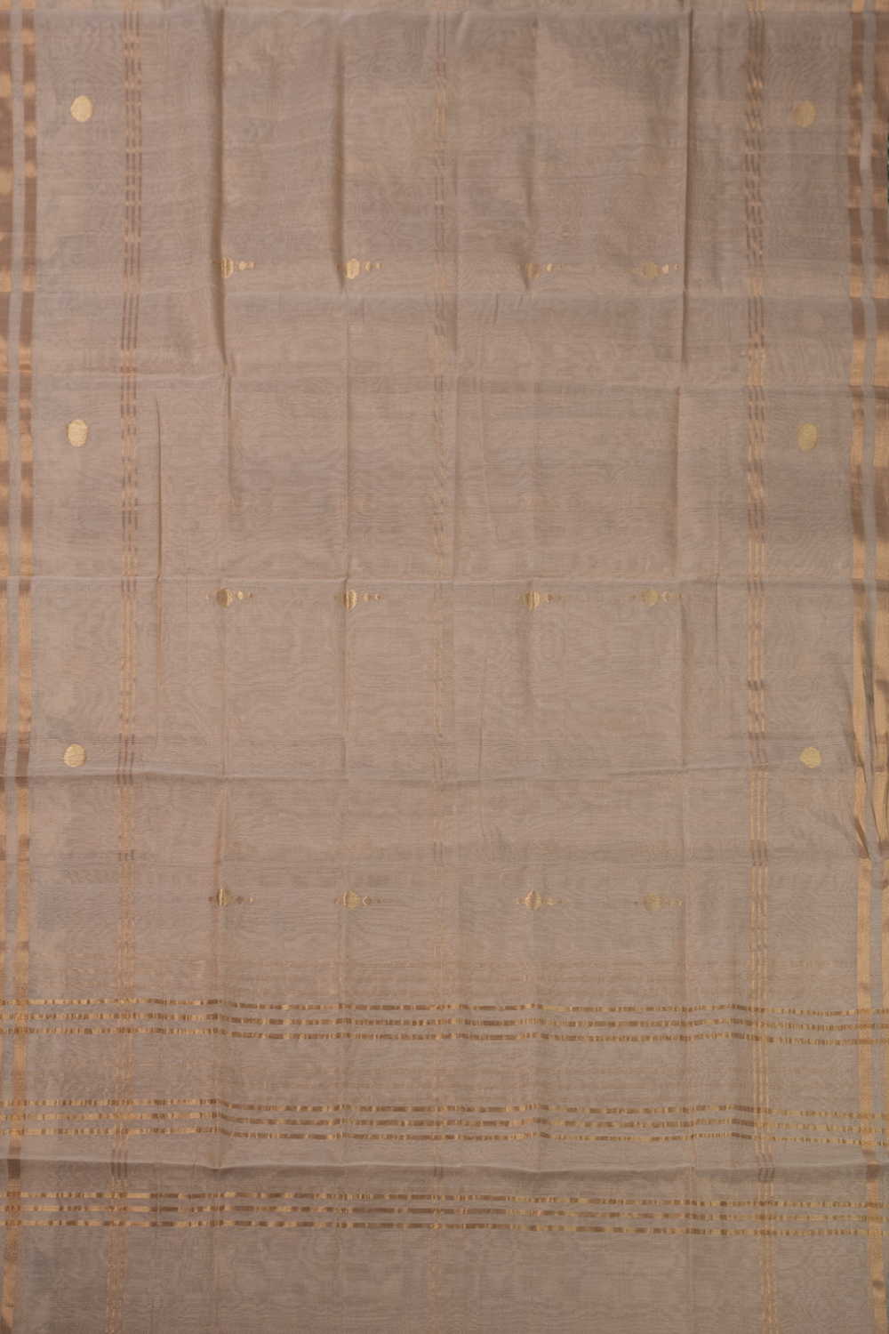 Beige Chanderi Silk Cotton Dupatta - Image 3