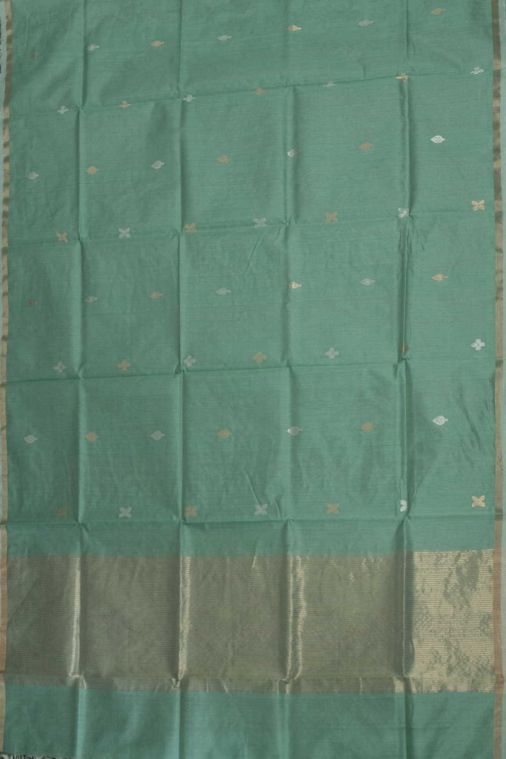 Sage Green Chanderi Silk Cotton Dupatta - Image 4