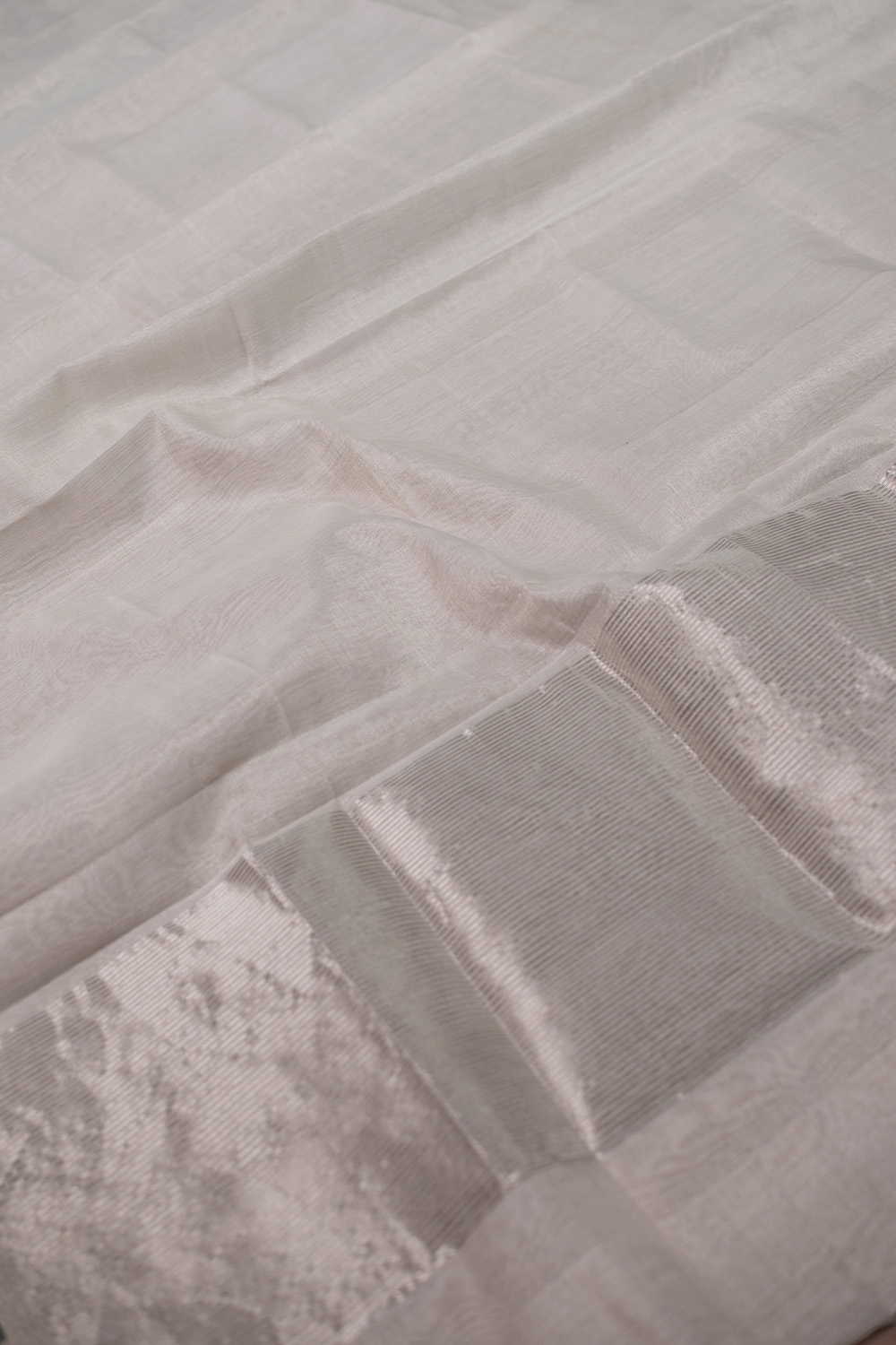 Glittery Silver - Chanderi Silk Cotton Dupatta - Image 4