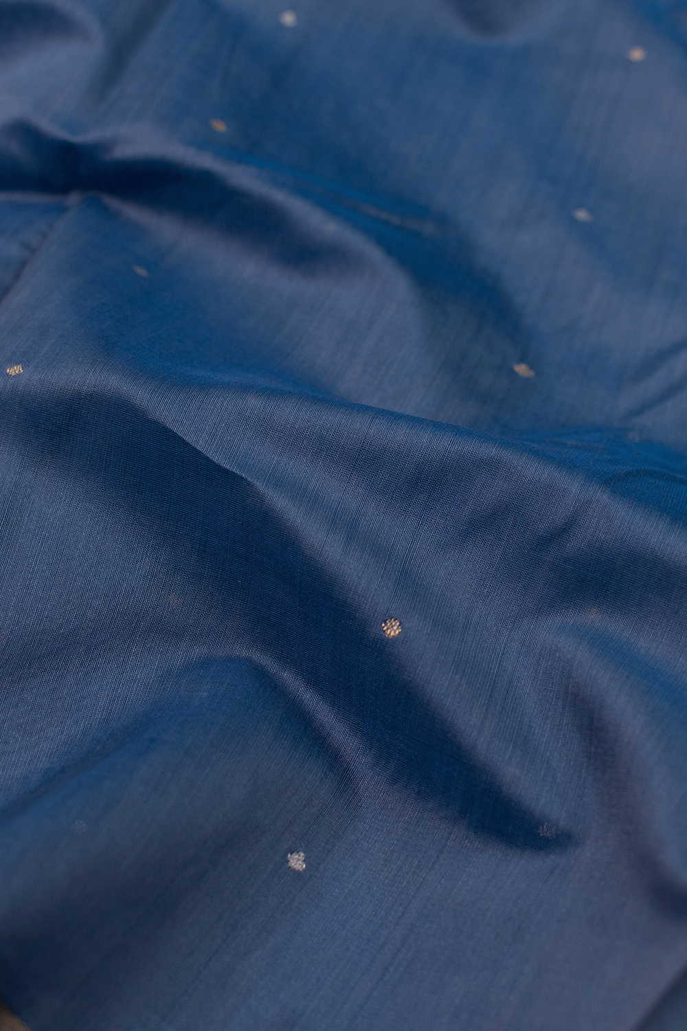 Tiny Zari Butti Chanderi Silk Cotton Fabric - Image 2