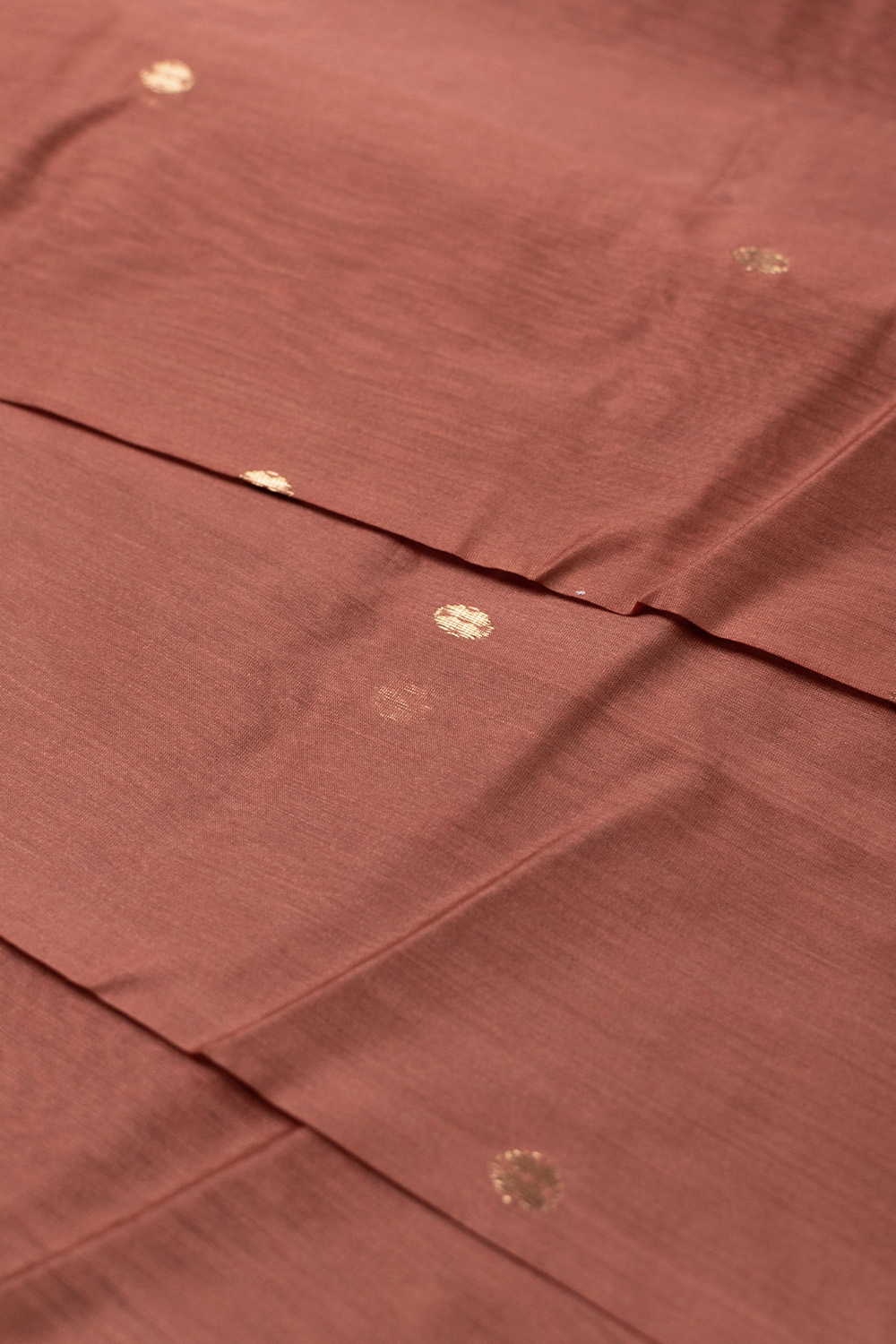 Gold Zari Butti Chanderi Silk Cotton Fabric - Image 3