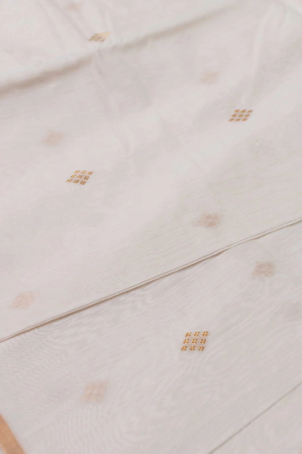 Diamond Zari Butta Chanderi Silk Cotton Fabric